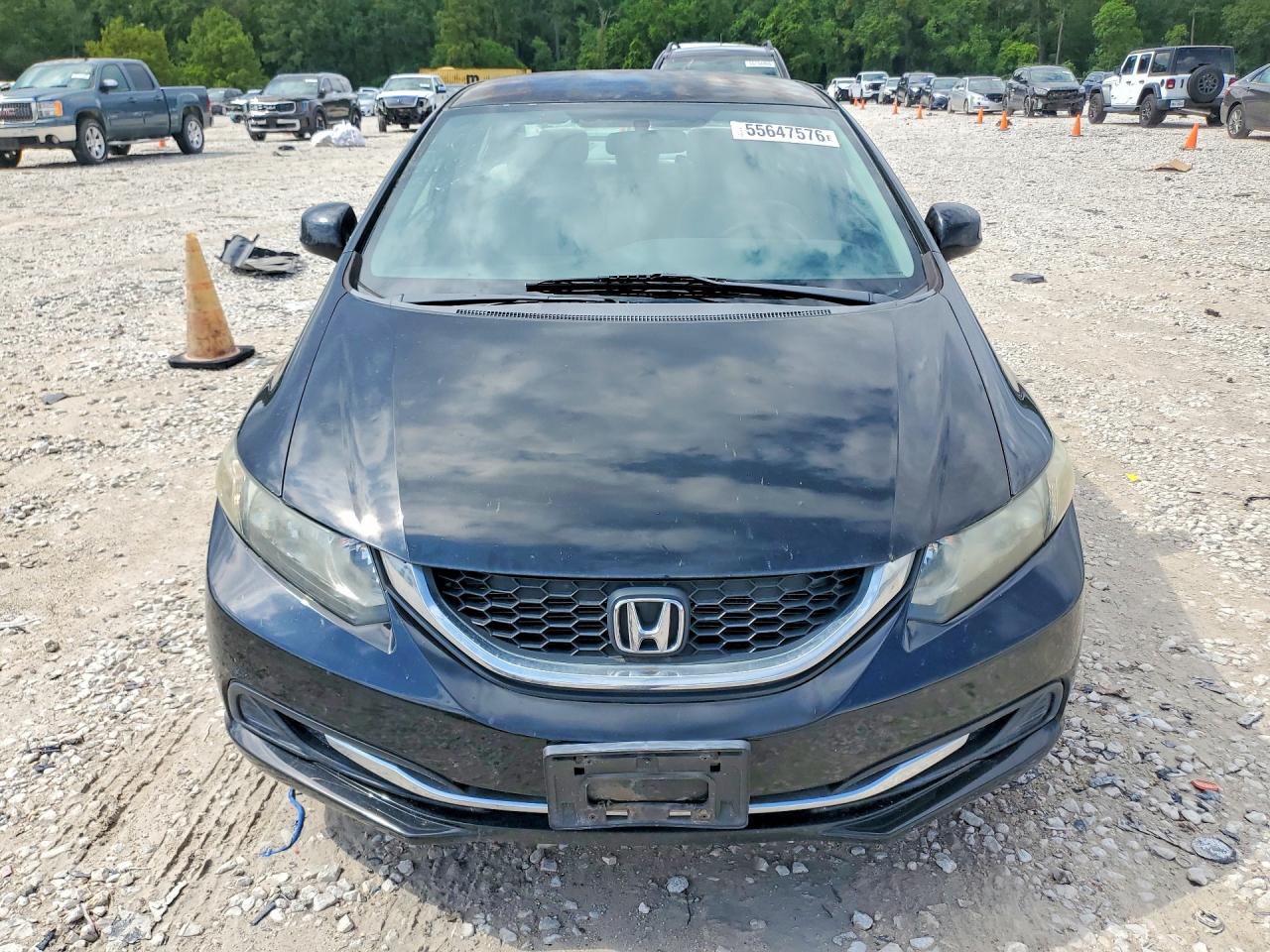 2013 Honda Civic Lx Black vin: 2HGFB2F50DH592456