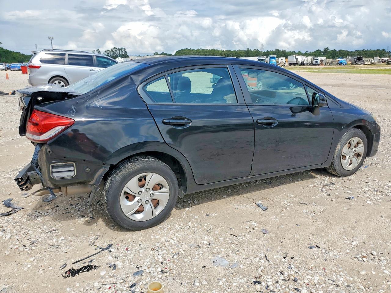 2013 Honda Civic Lx Black vin: 2HGFB2F50DH592456