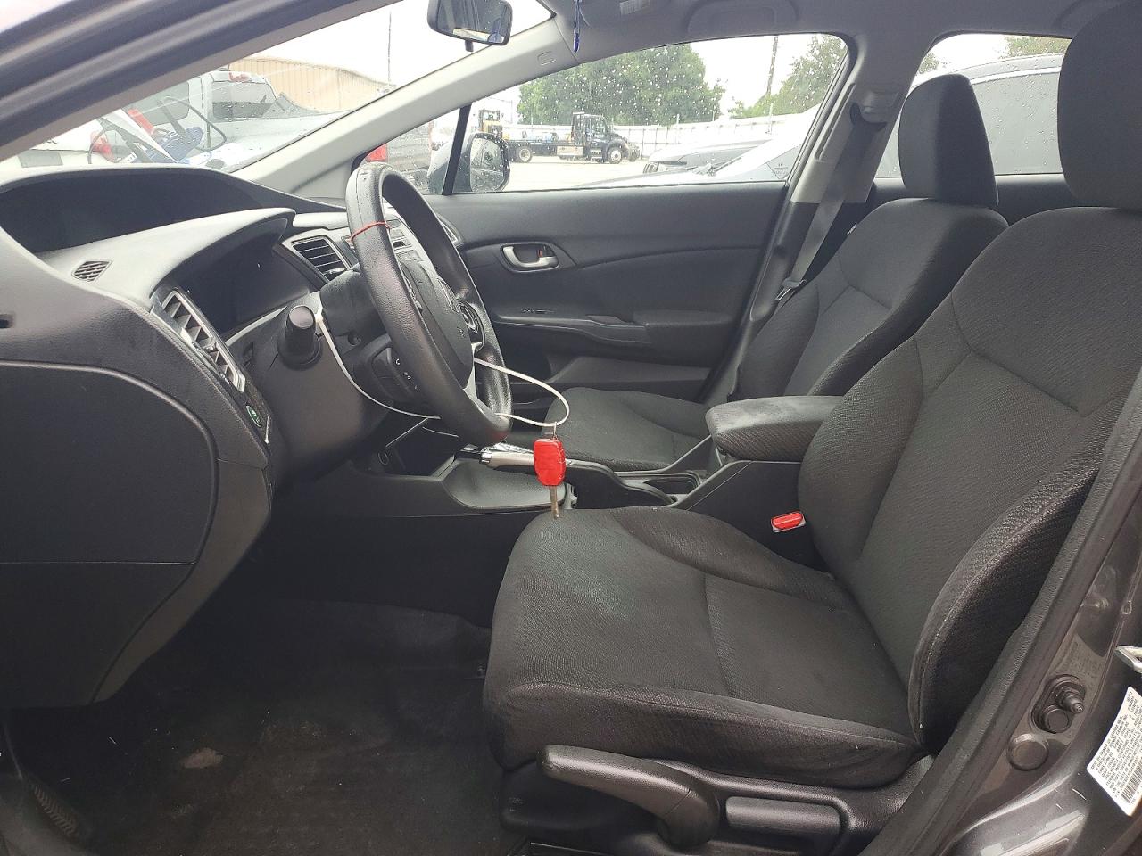 2013 Honda Civic Lx Gray vin: 2HGFB2F50DH593901