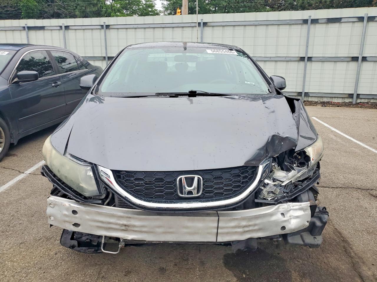 2013 Honda Civic Lx Gray vin: 2HGFB2F50DH593901