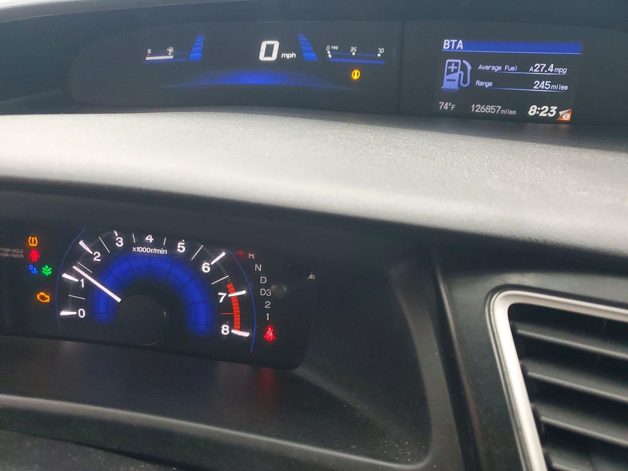 2013 Honda Civic Lx Gray vin: 2HGFB2F50DH593901