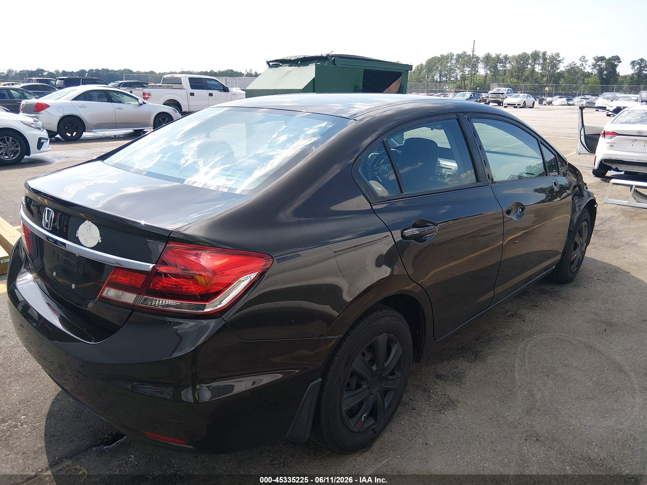 2013 Honda Civic Lx Brown vin: 2HGFB2F50DH595308