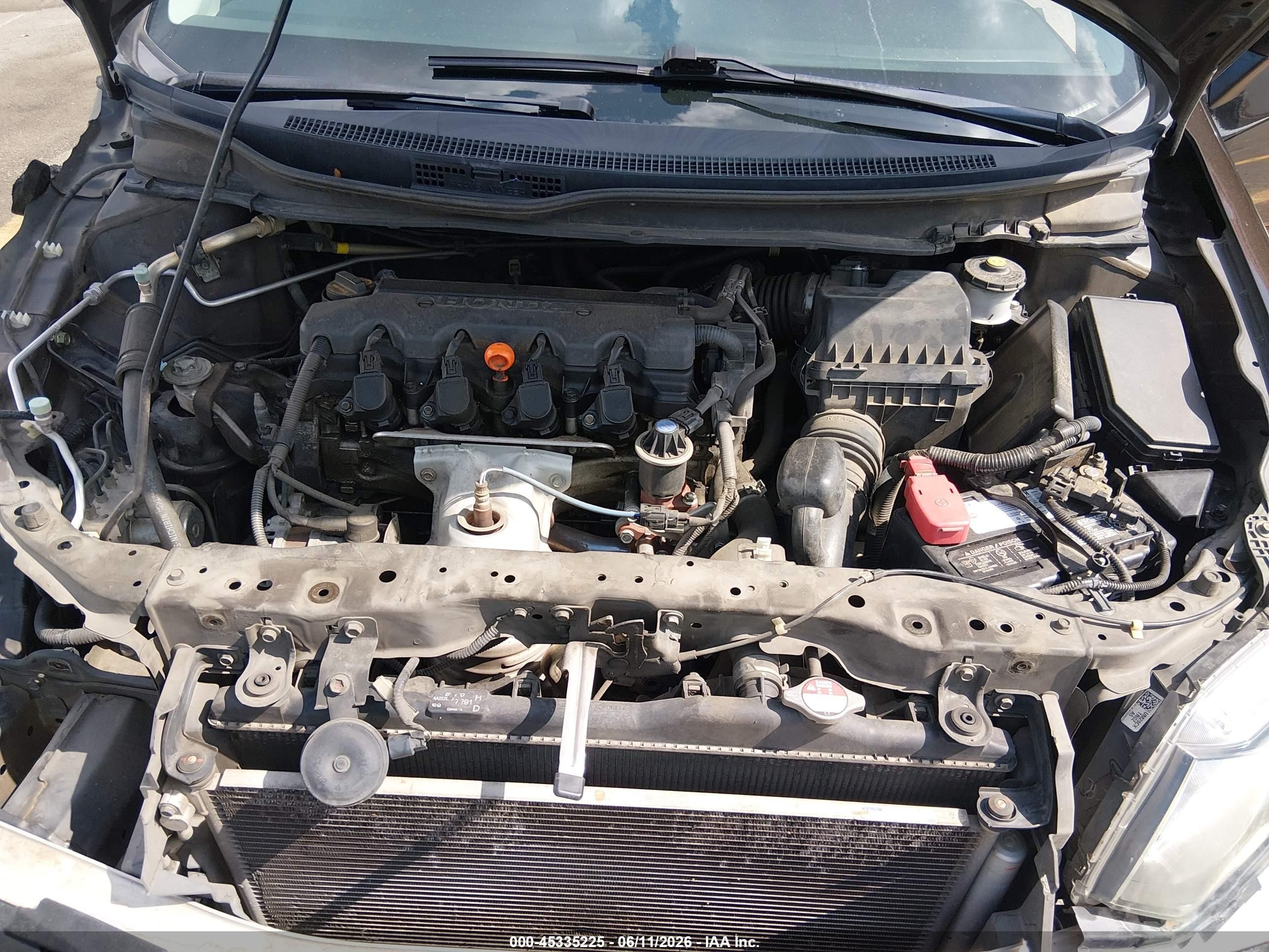 2013 Honda Civic Lx Brown vin: 2HGFB2F50DH595308