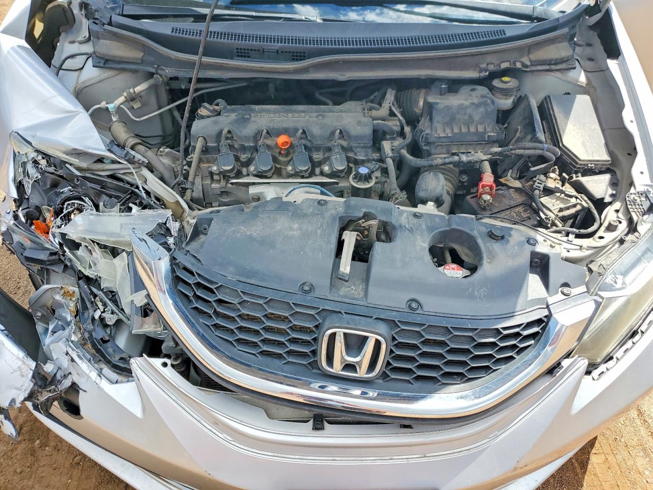 2014 Honda Civic Lx Silver vin: 2HGFB2F50EH501493