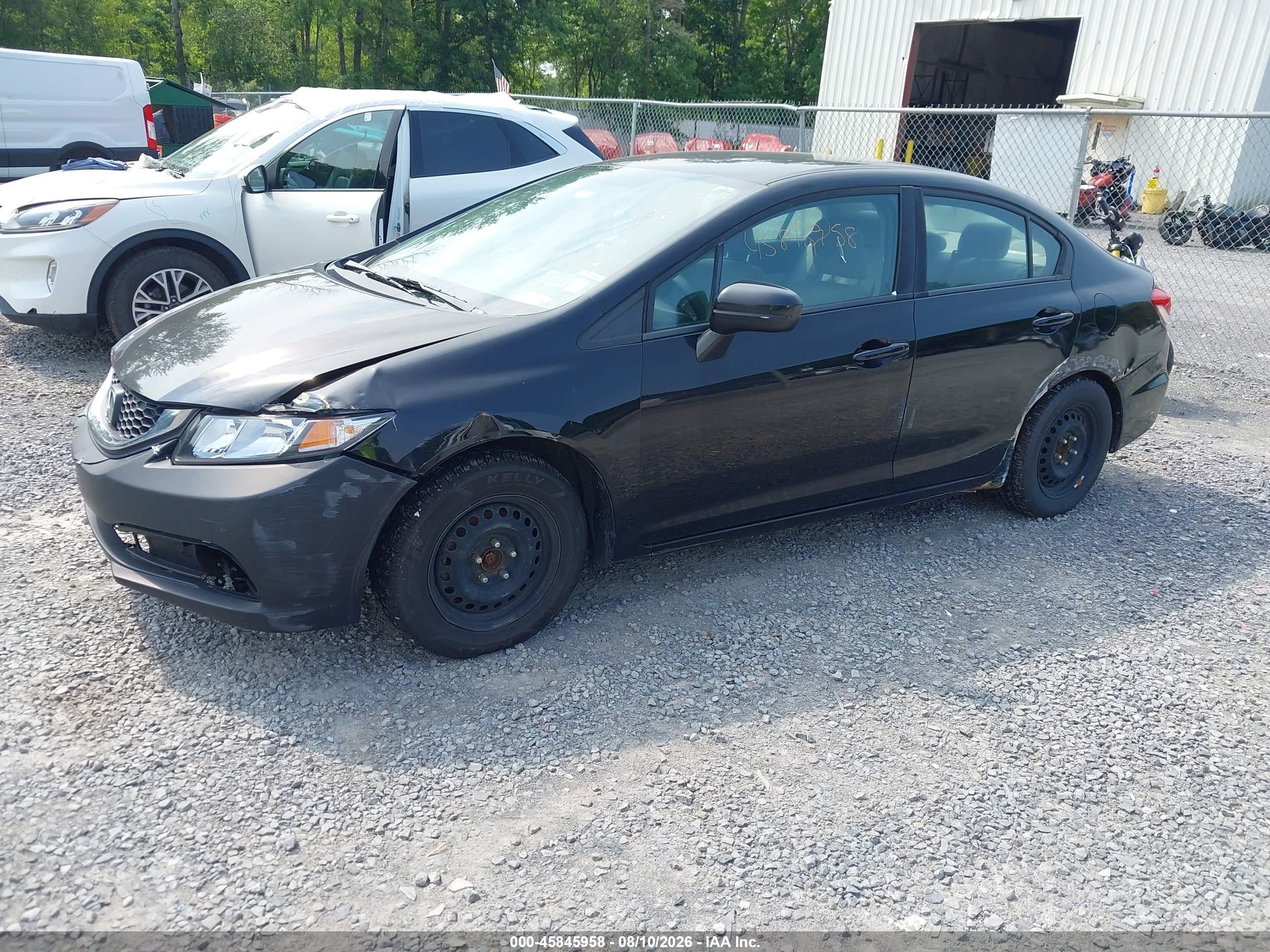 2014 Honda Civic Lx Black vin: 2HGFB2F50EH507956