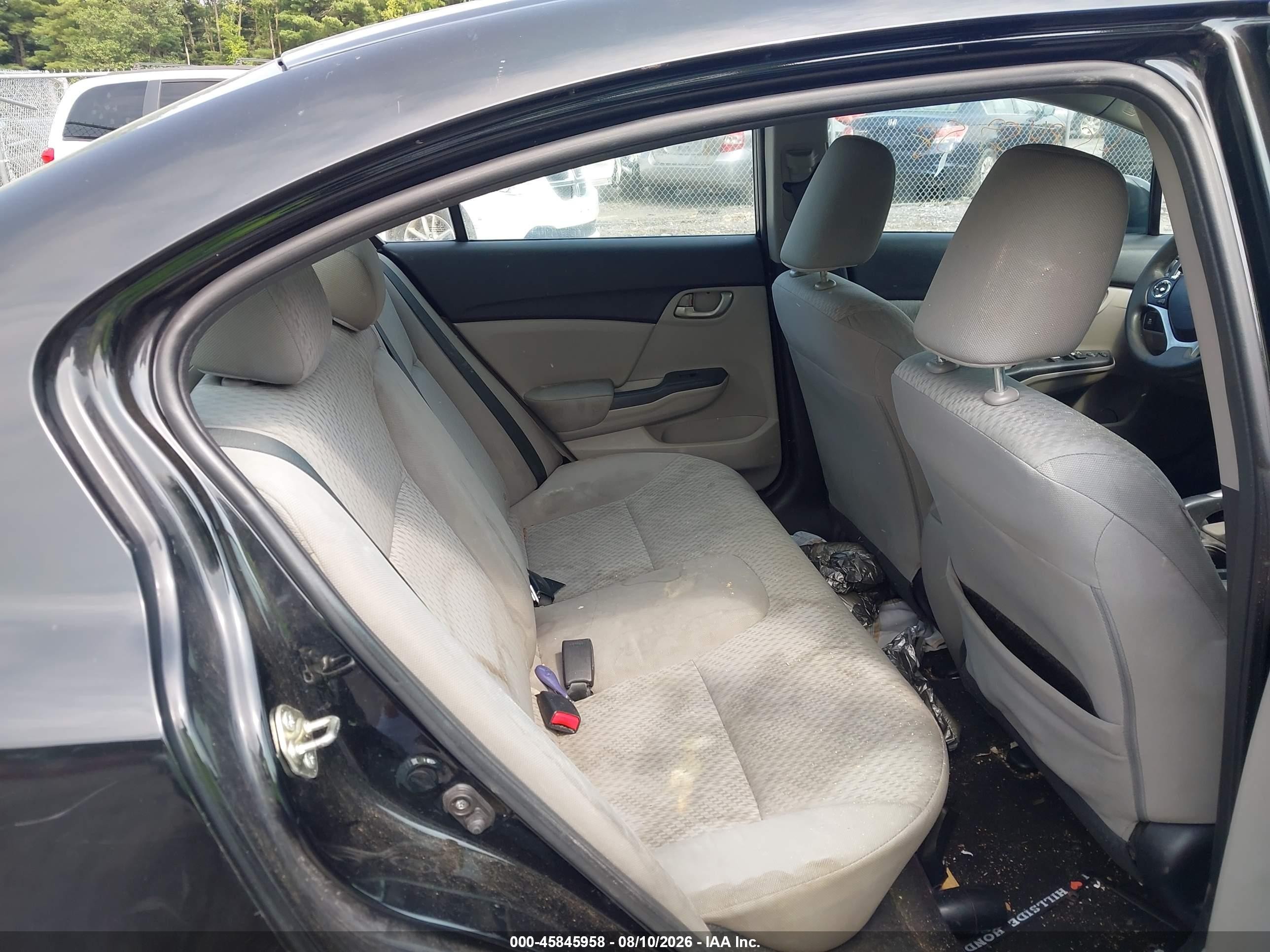2014 Honda Civic Lx Black vin: 2HGFB2F50EH507956