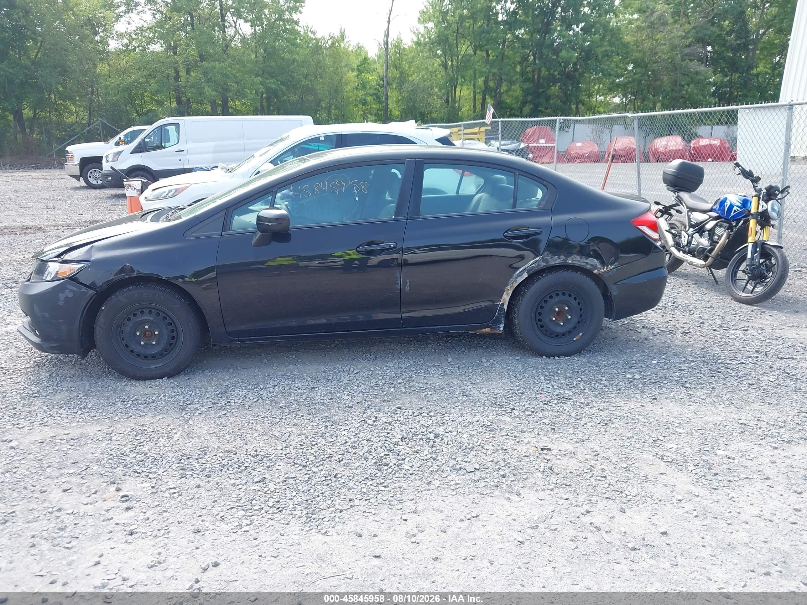 2014 Honda Civic Lx Black vin: 2HGFB2F50EH507956