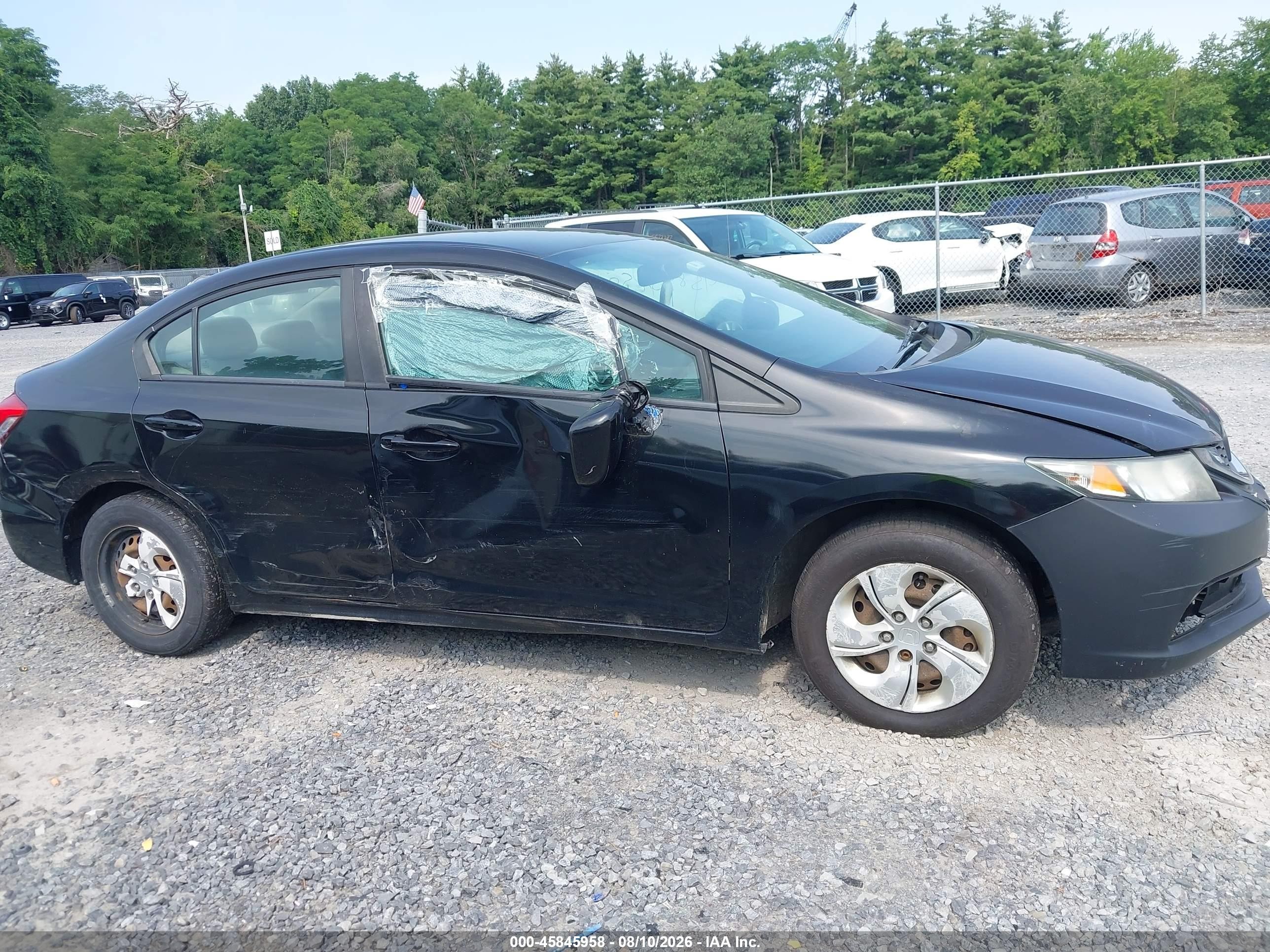 2014 Honda Civic Lx Black vin: 2HGFB2F50EH507956