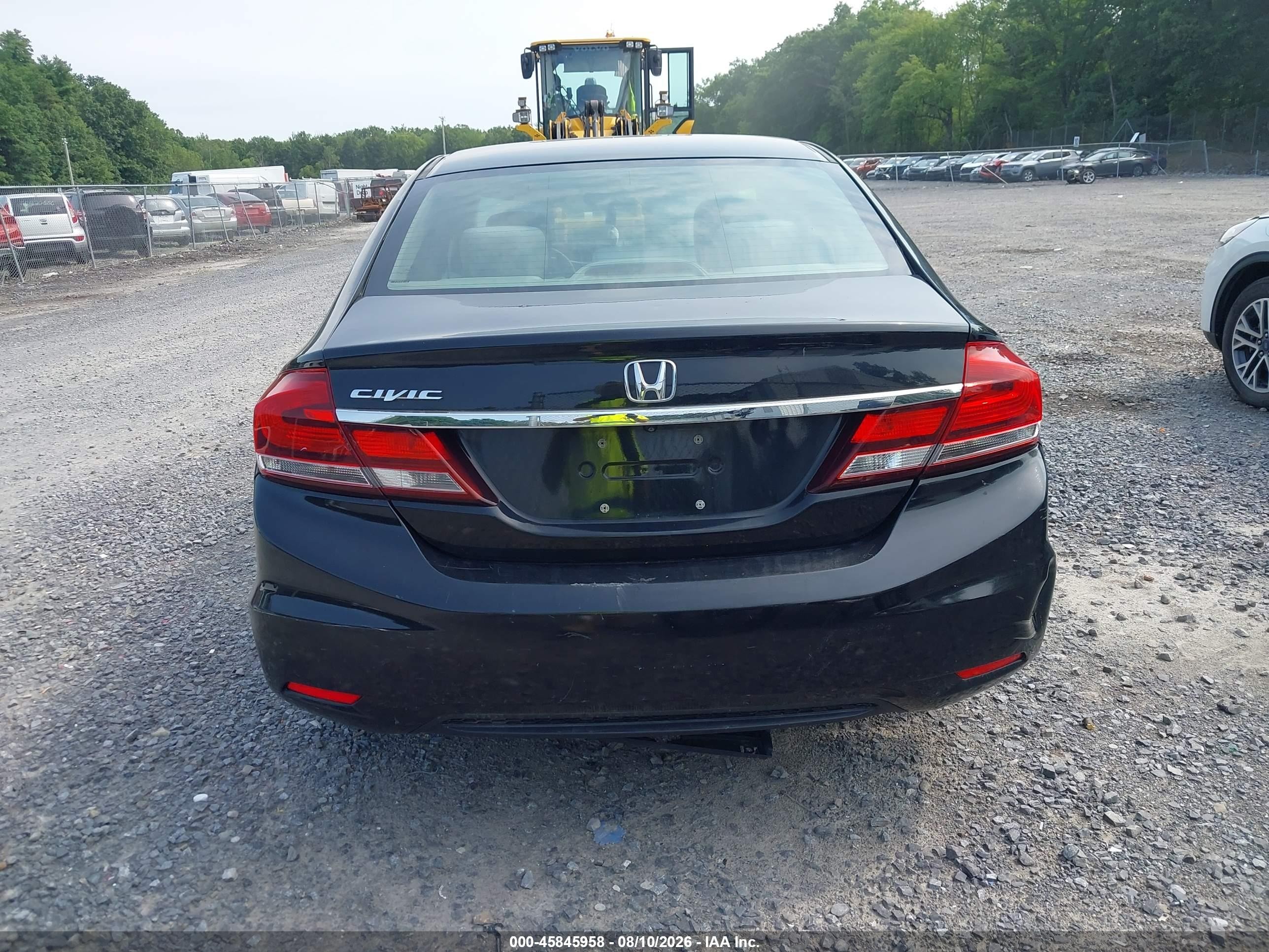 2014 Honda Civic Lx Black vin: 2HGFB2F50EH507956