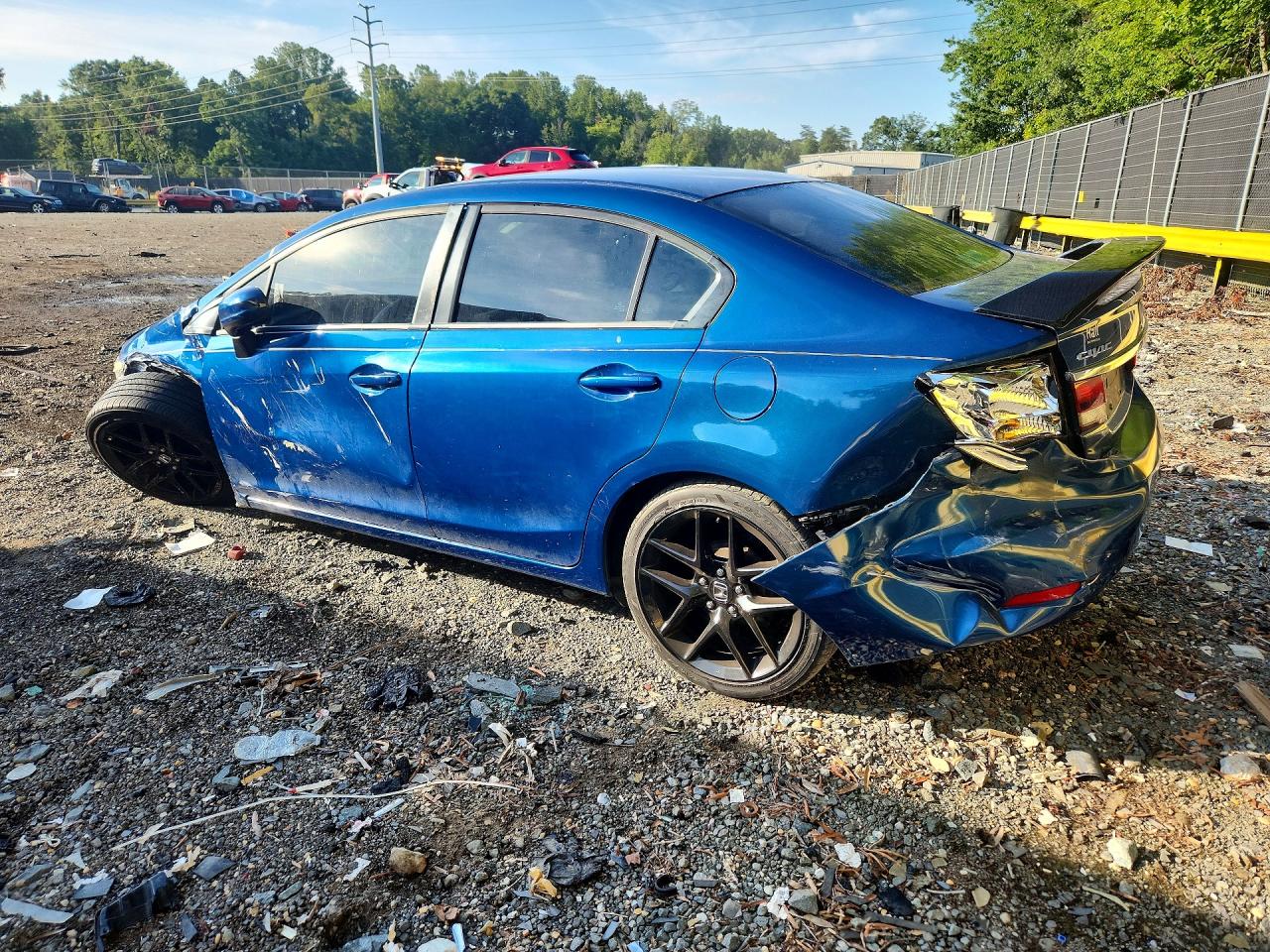 2014 Honda Civic Lx Blue vin: 2HGFB2F50EH511599