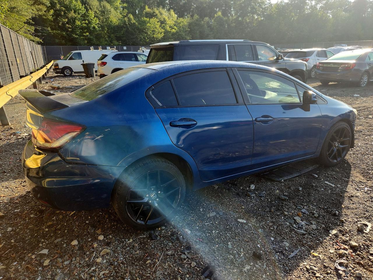2014 Honda Civic Lx Blue vin: 2HGFB2F50EH511599