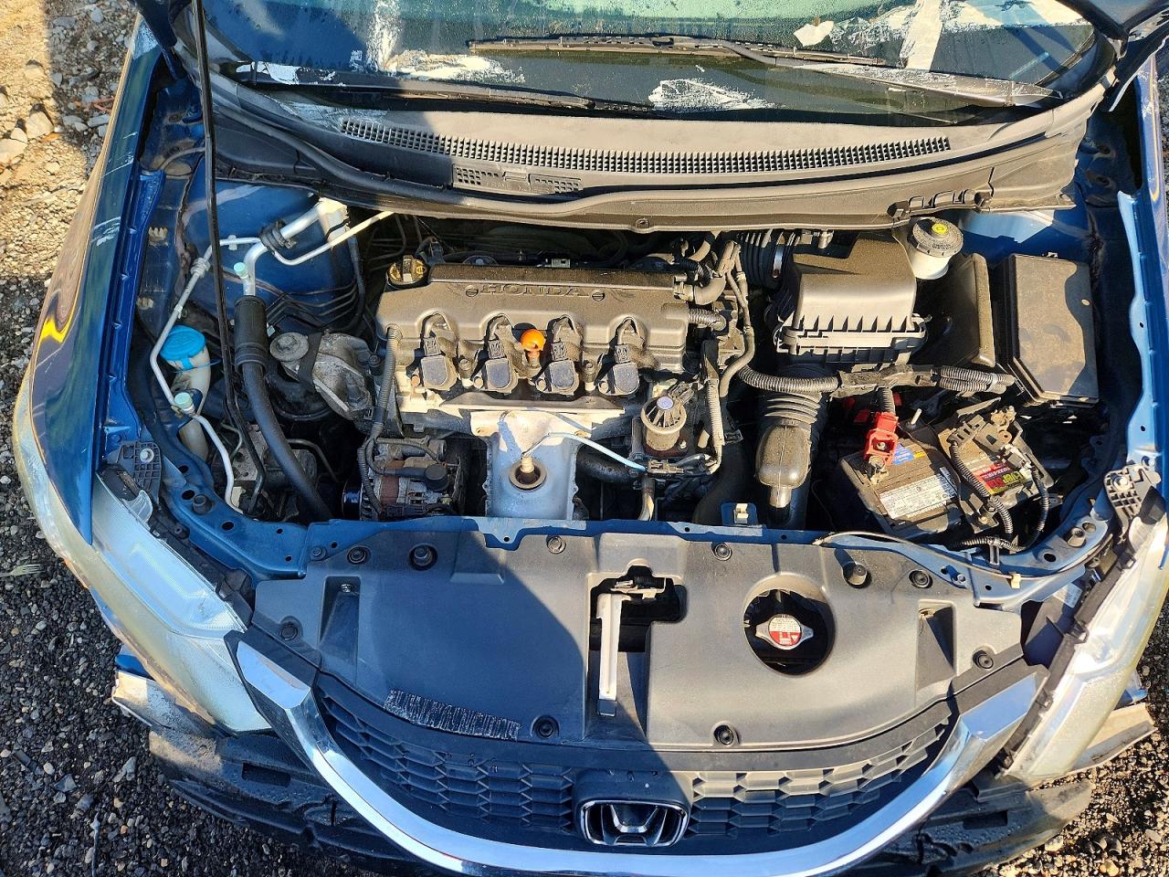 2014 Honda Civic Lx Blue vin: 2HGFB2F50EH511599