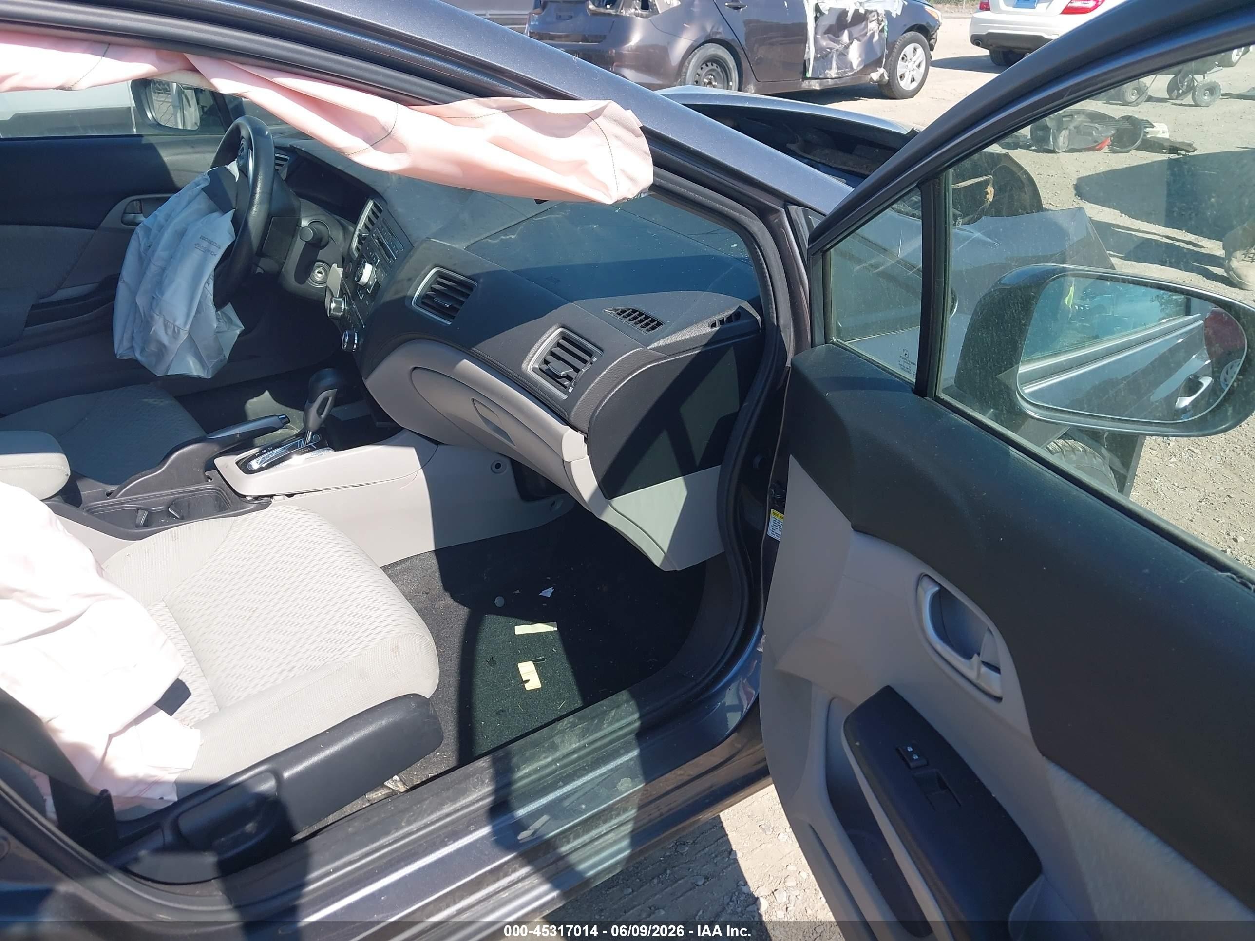 2014 Honda Civic Lx Серый vin: 2HGFB2F50EH512798
