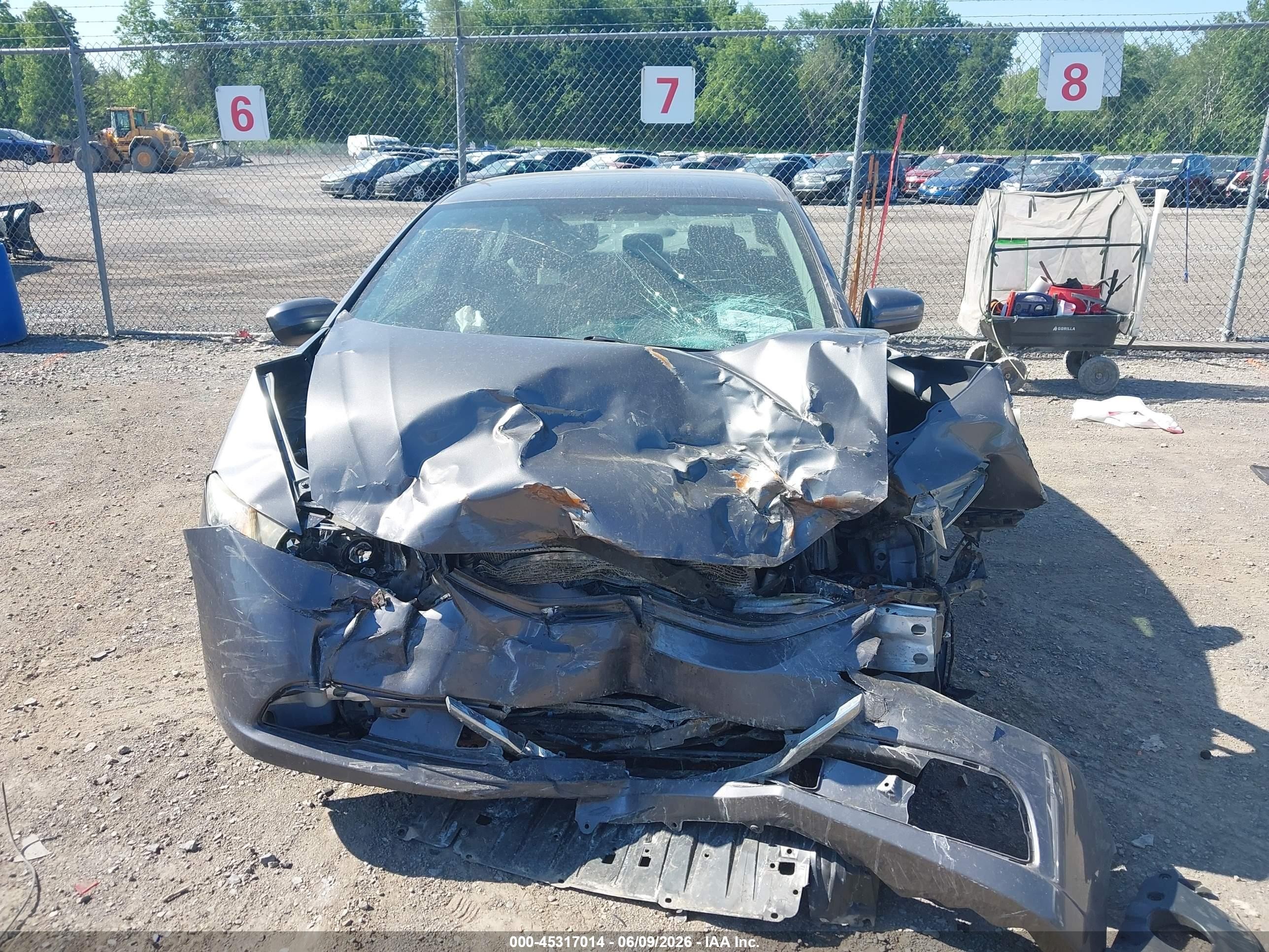 2014 Honda Civic Lx Серый vin: 2HGFB2F50EH512798