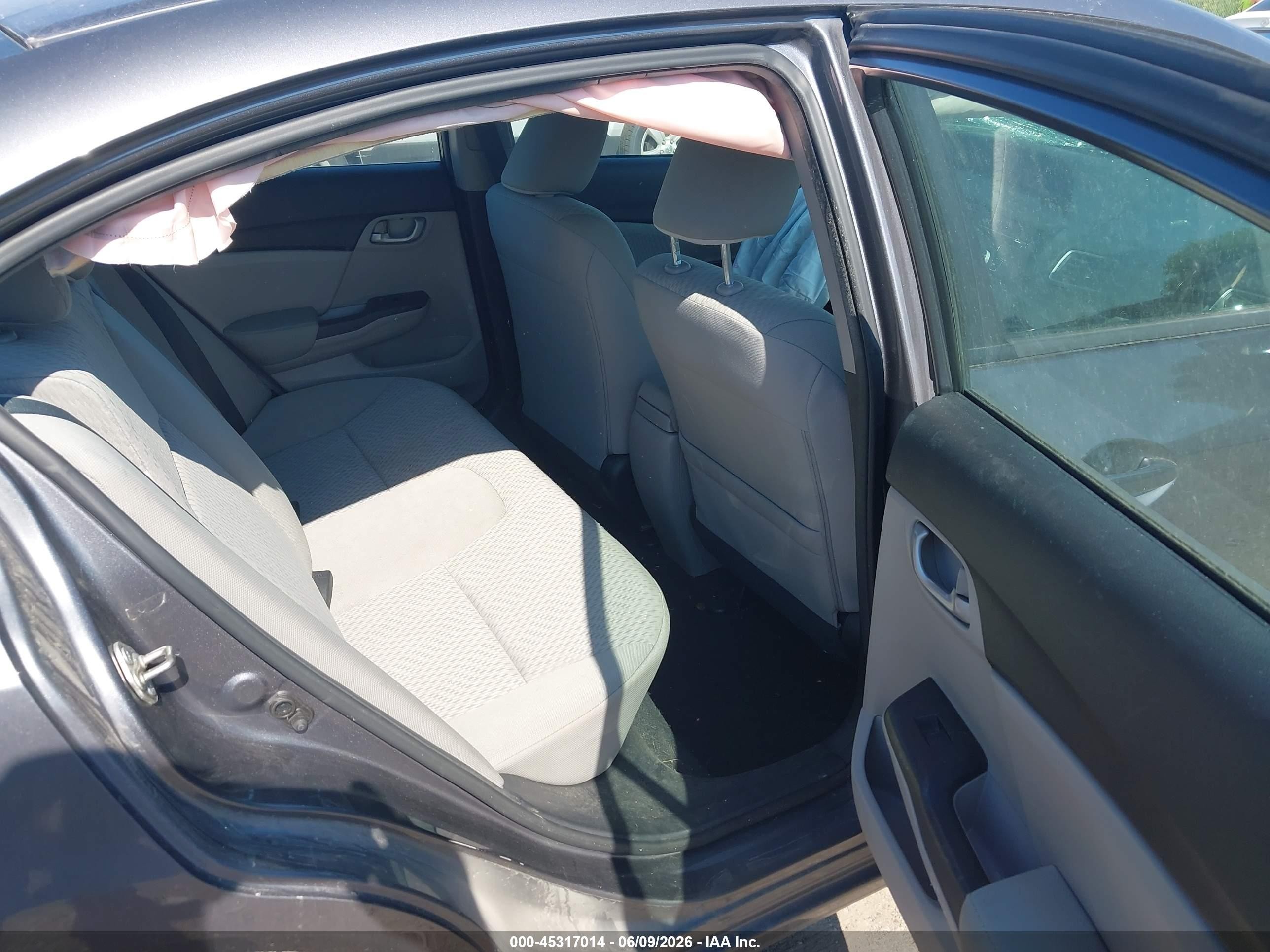 2014 Honda Civic Lx Серый vin: 2HGFB2F50EH512798