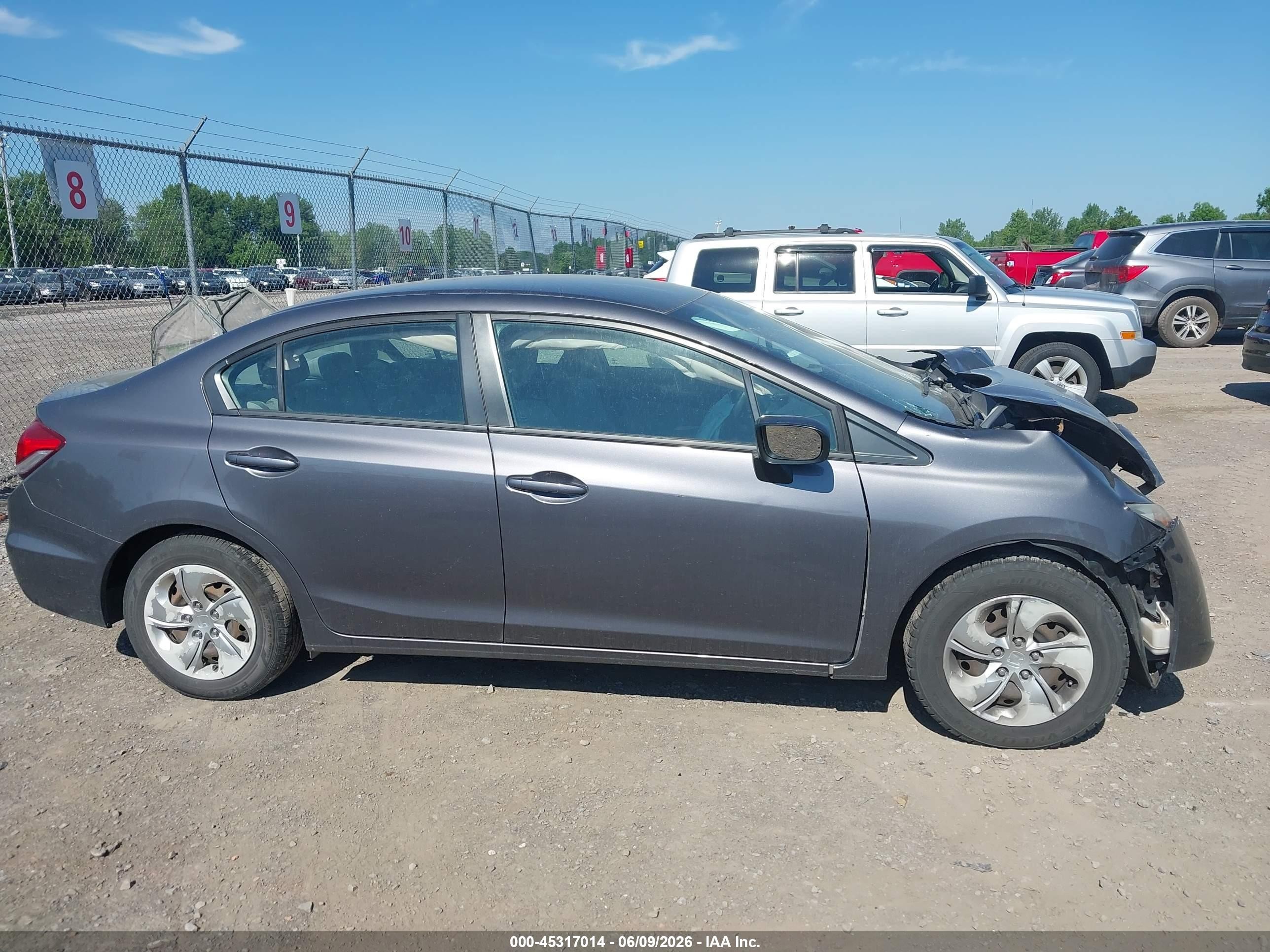 2014 Honda Civic Lx Серый vin: 2HGFB2F50EH512798