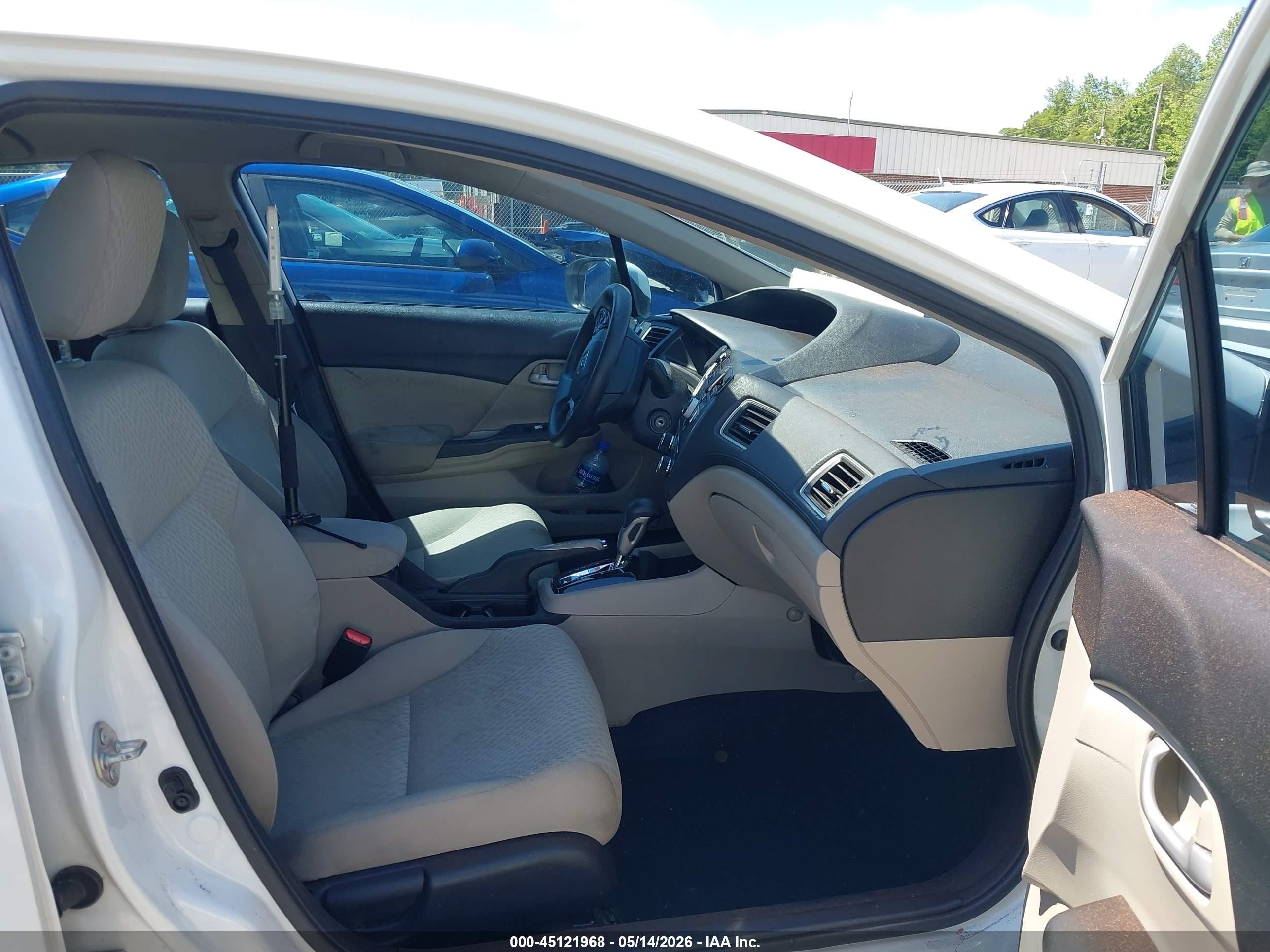 2014 Honda Civic Lx White vin: 2HGFB2F50EH534896