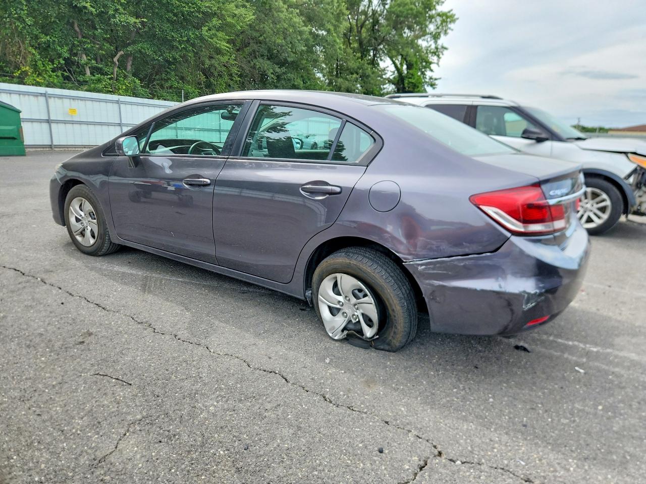 2014 Honda Civic Lx Серый vin: 2HGFB2F50EH541332