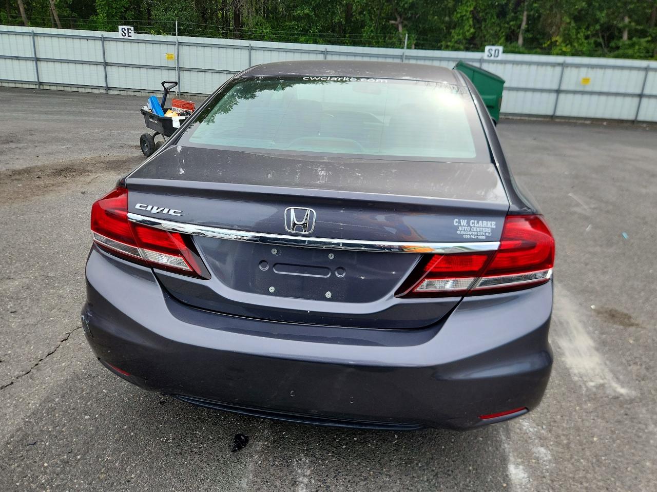 2014 Honda Civic Lx Серый vin: 2HGFB2F50EH541332