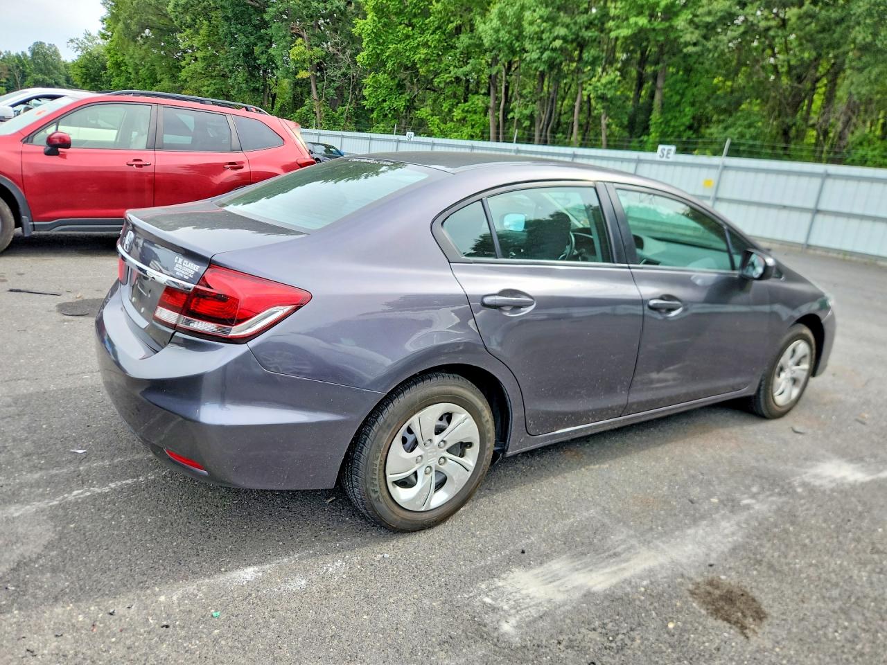 2014 Honda Civic Lx Серый vin: 2HGFB2F50EH541332