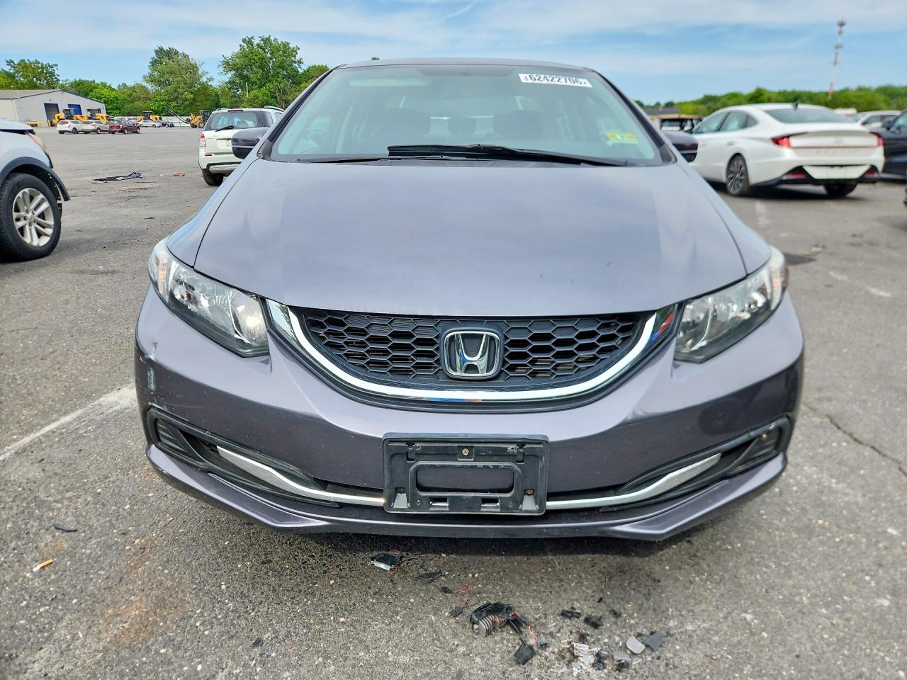 2014 Honda Civic Lx Серый vin: 2HGFB2F50EH541332
