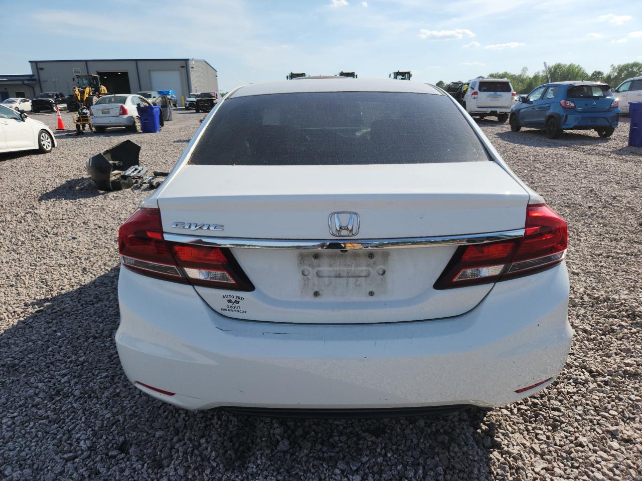 2014 Honda Civic Lx White vin: 2HGFB2F50EH543792