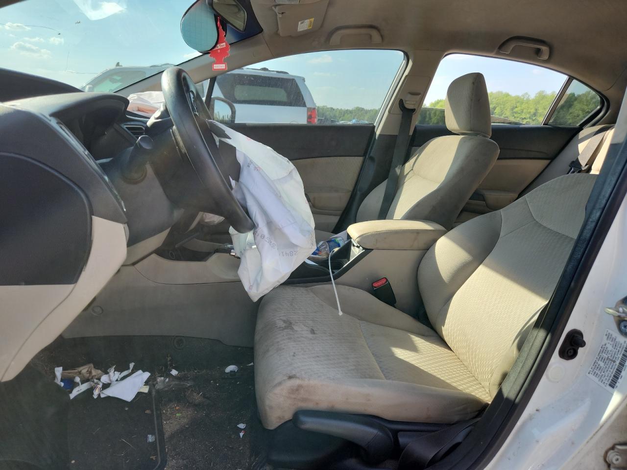 2014 Honda Civic Lx White vin: 2HGFB2F50EH543792