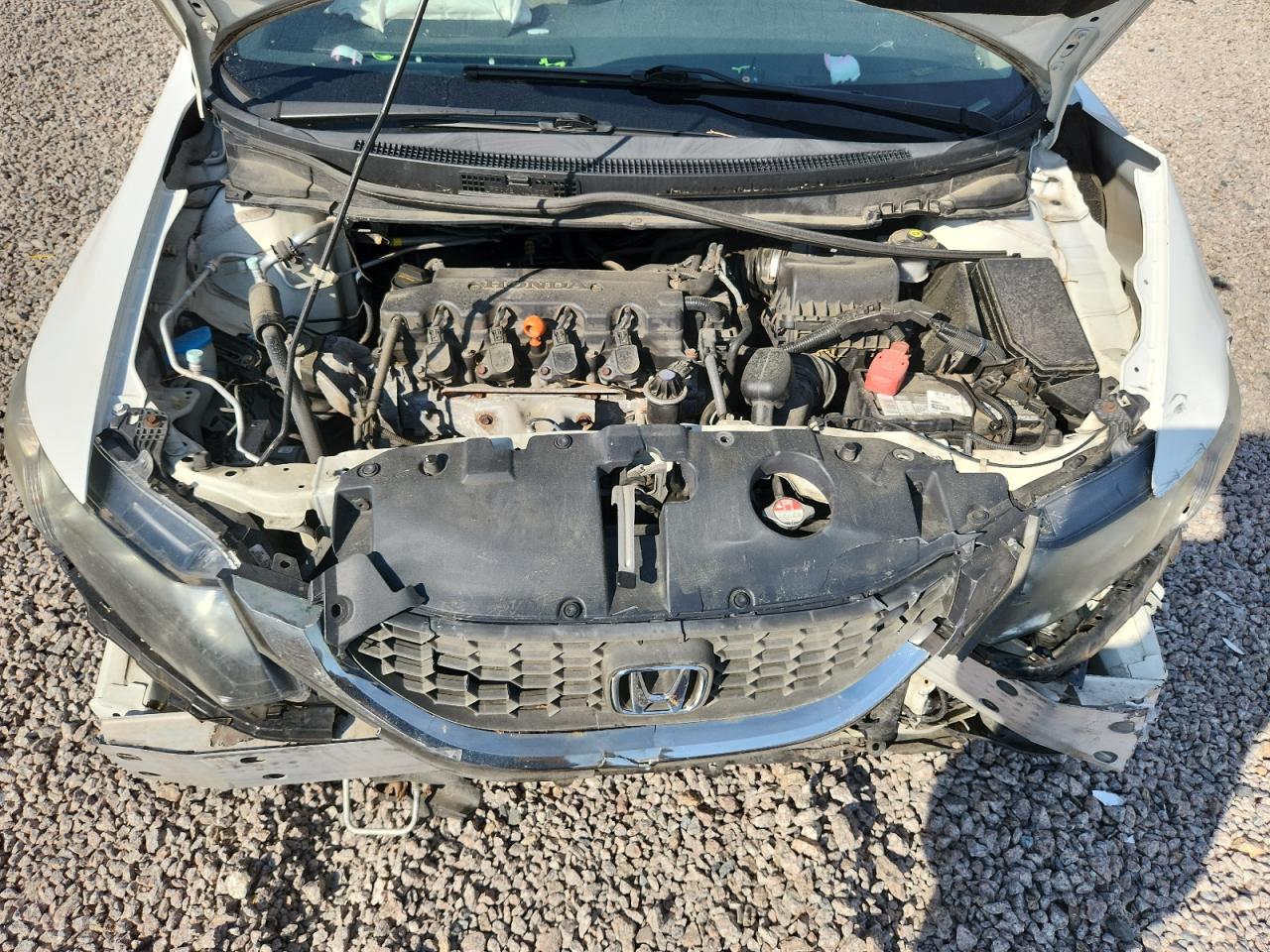 2014 Honda Civic Lx White vin: 2HGFB2F50EH543792