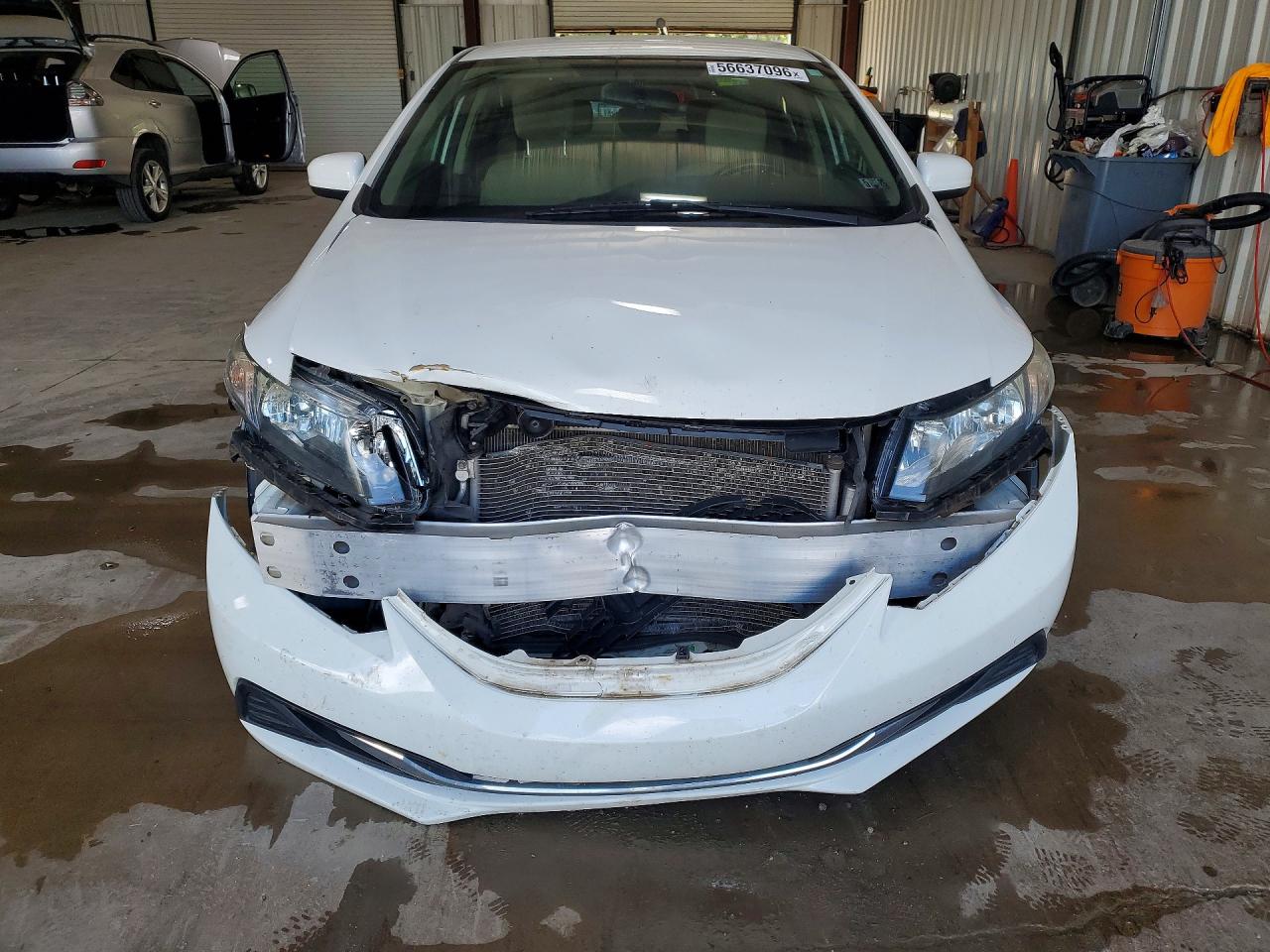 2014 Honda Civic Lx White vin: 2HGFB2F50EH551925