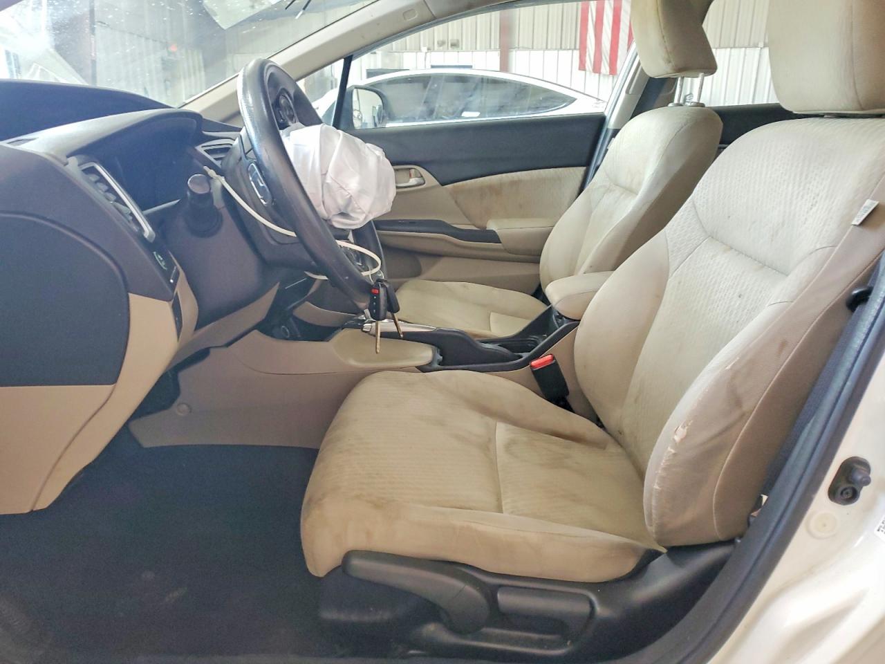 2014 Honda Civic Lx White vin: 2HGFB2F50EH551925