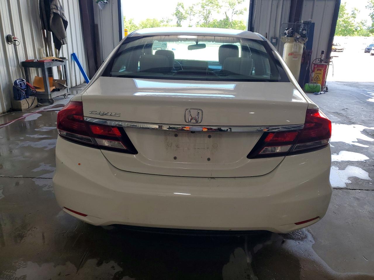 2014 Honda Civic Lx White vin: 2HGFB2F50EH551925