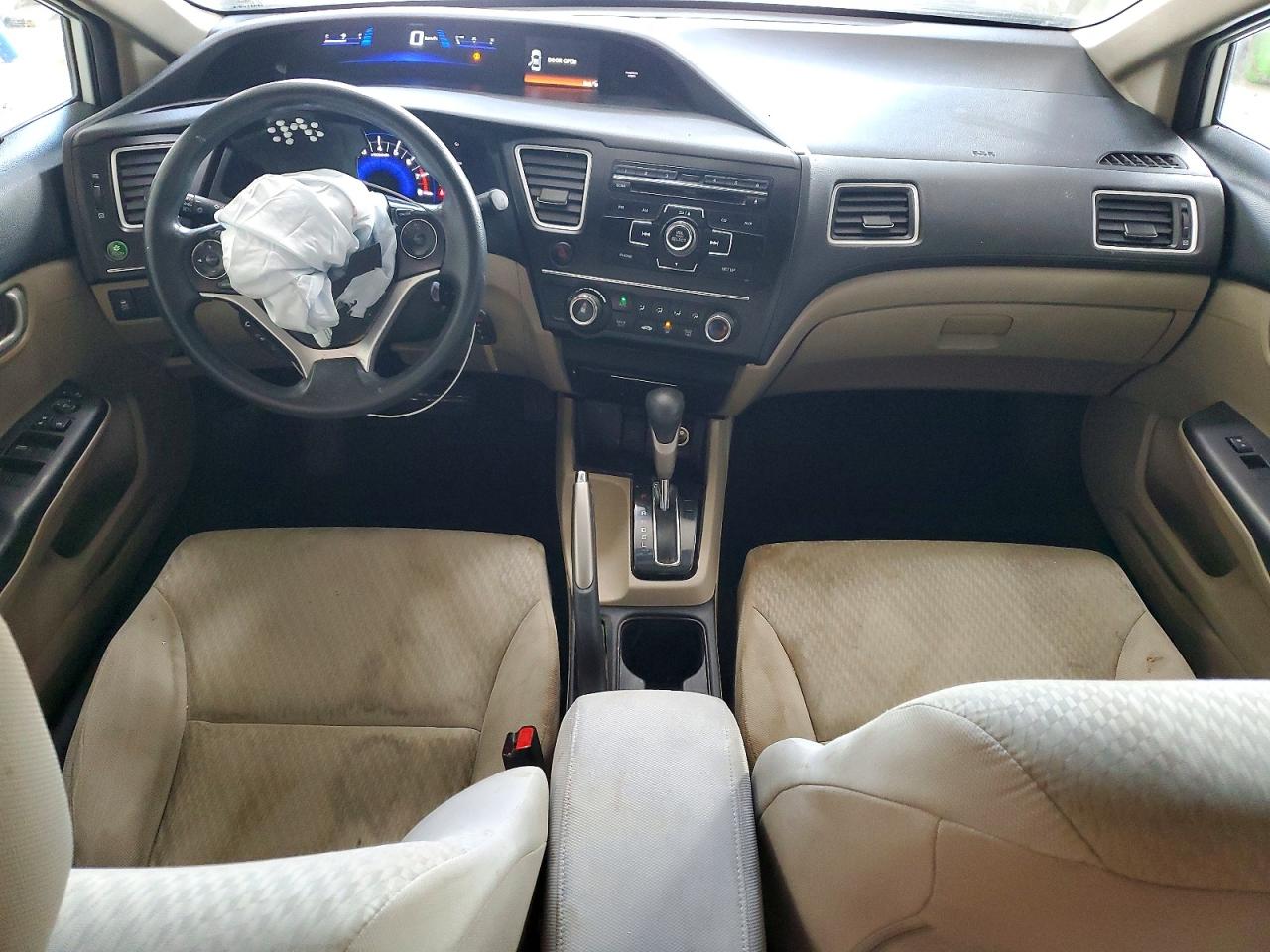2014 Honda Civic Lx White vin: 2HGFB2F50EH551925