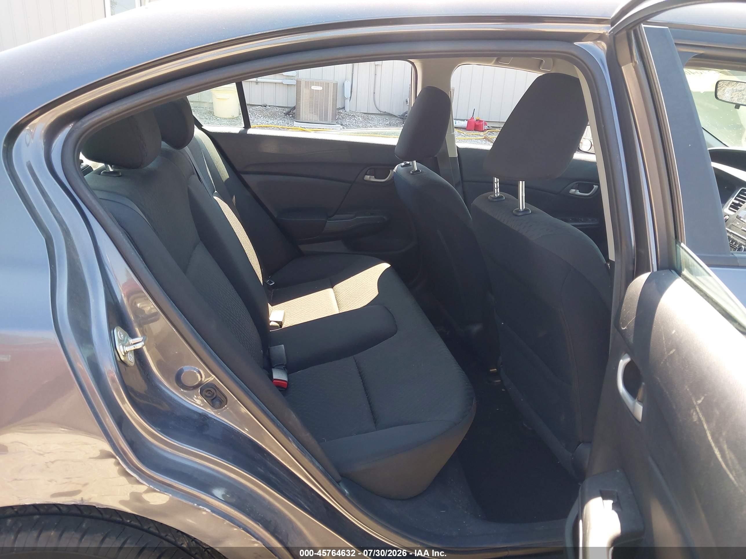 2014 Honda Civic Lx Gray vin: 2HGFB2F50EH557062