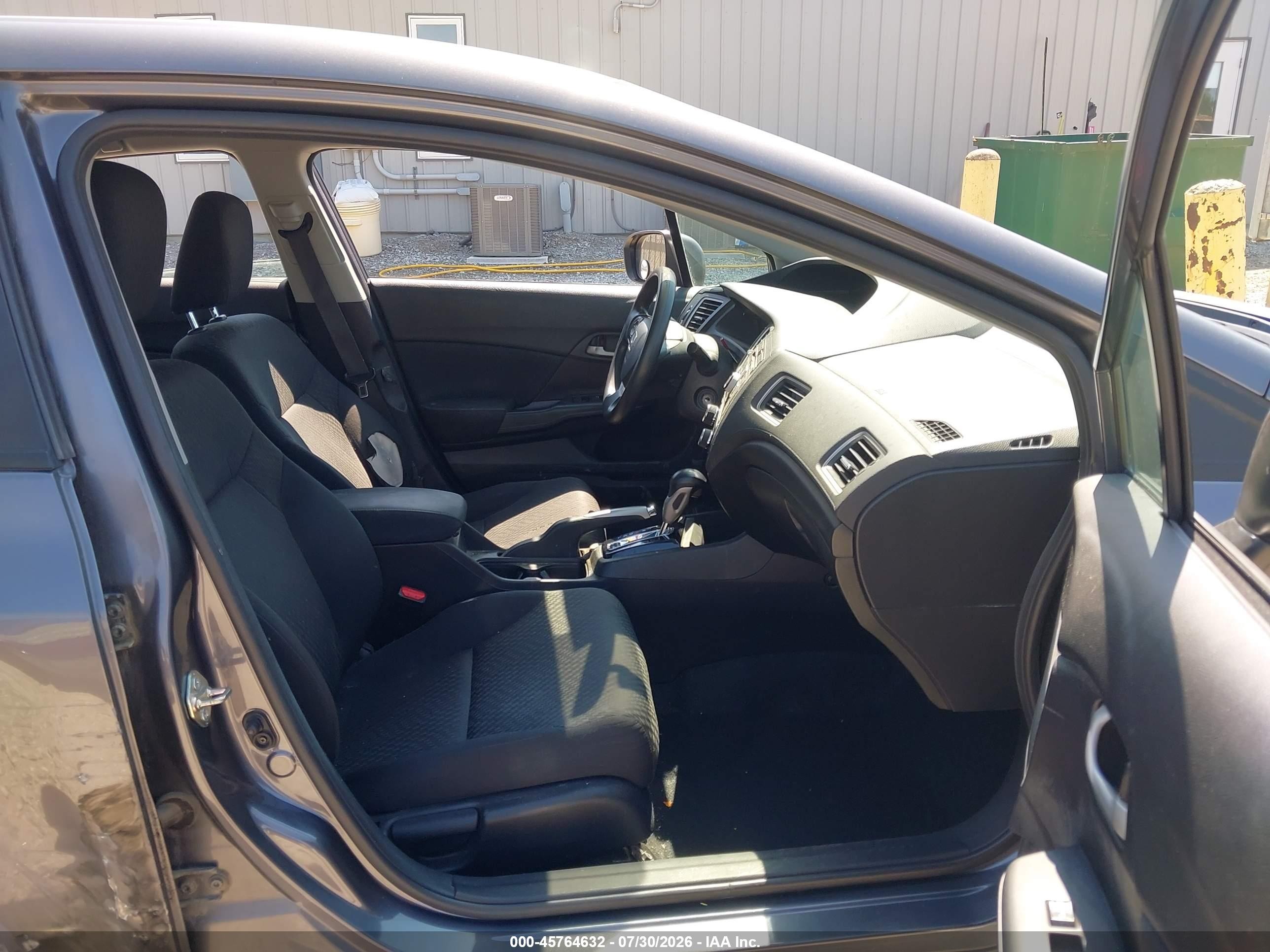 2014 Honda Civic Lx Gray vin: 2HGFB2F50EH557062
