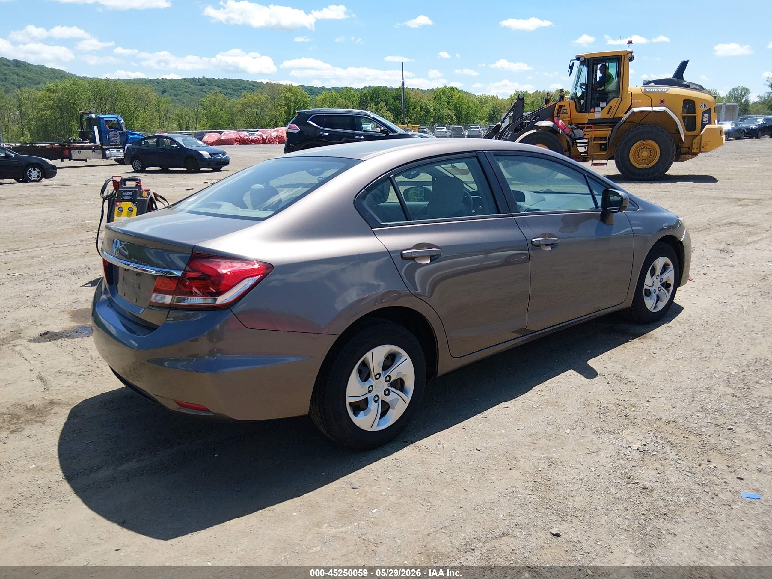 2014 Honda Civic Lx Gray vin: 2HGFB2F50EH559085