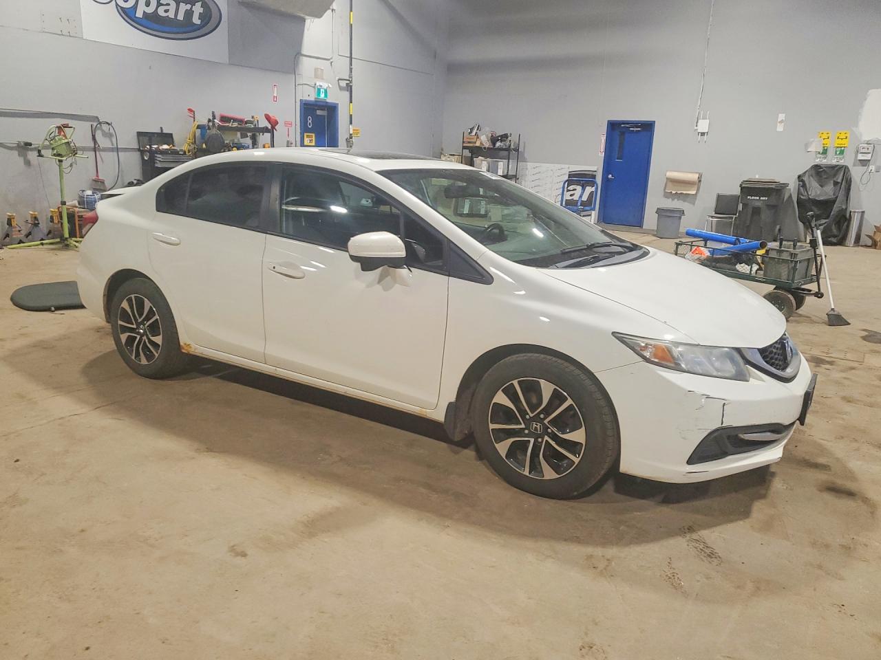 2015 Honda Civic Lx Белый vin: 2HGFB2F50FH013730