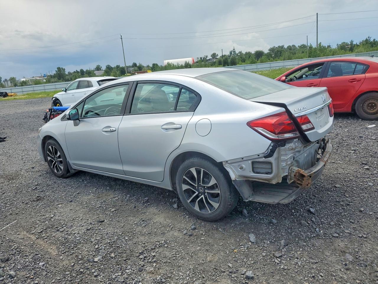 2015 Honda Civic Lx Silver vin: 2HGFB2F50FH040927