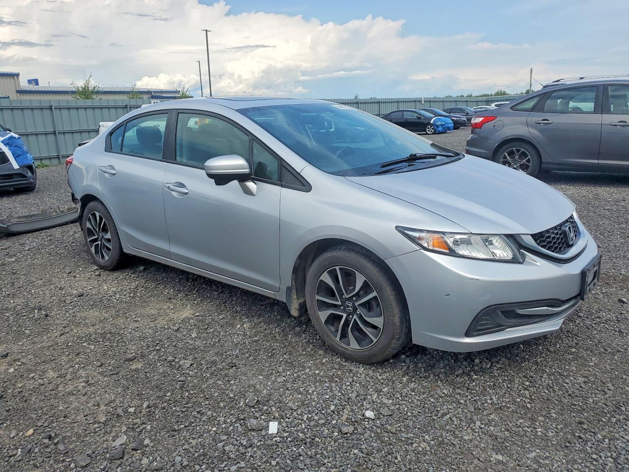 2015 Honda Civic Lx Silver vin: 2HGFB2F50FH040927