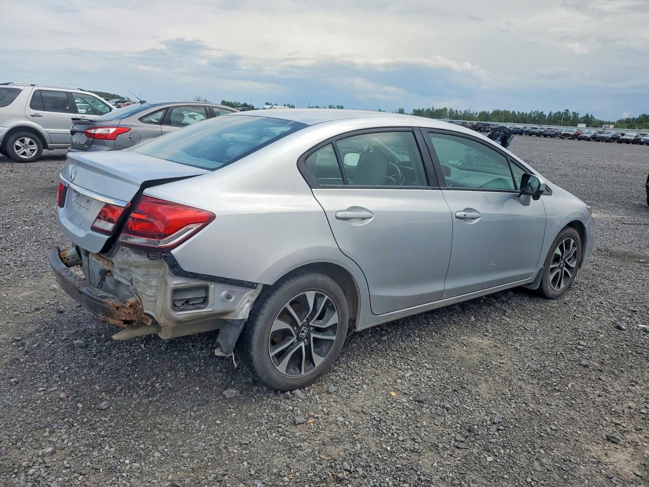 2015 Honda Civic Lx Silver vin: 2HGFB2F50FH040927