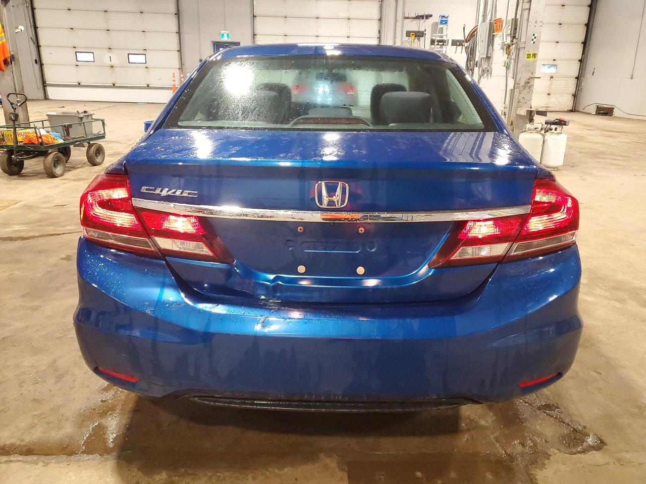 2015 Honda Civic Lx Blue vin: 2HGFB2F50FH060563