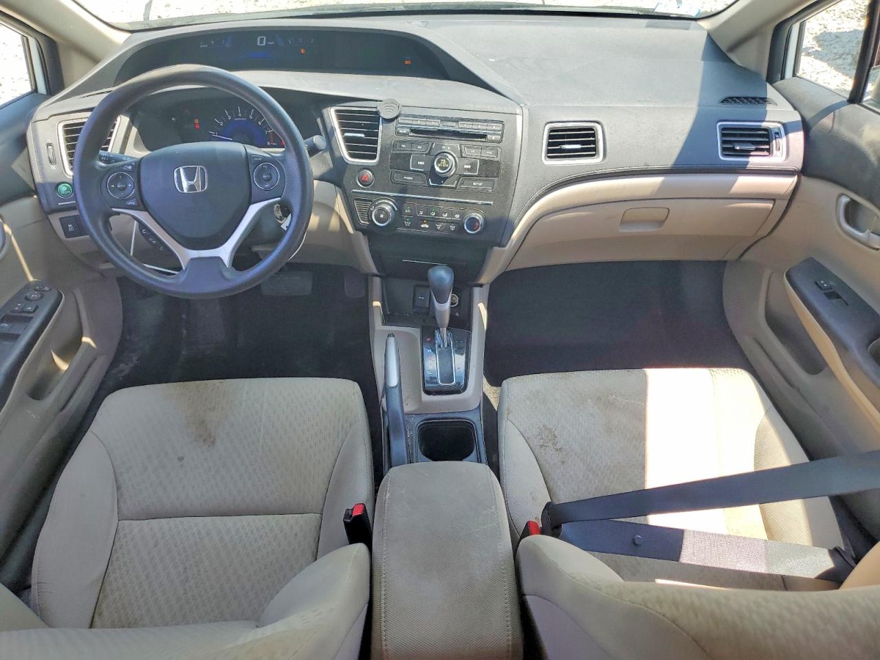2015 Honda Civic Lx White vin: 2HGFB2F50FH509532