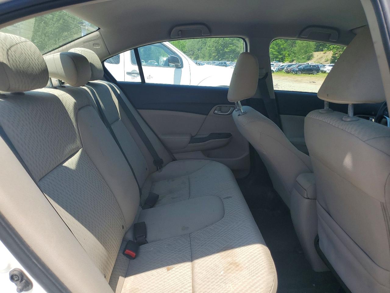 2015 Honda Civic Lx White vin: 2HGFB2F50FH509532