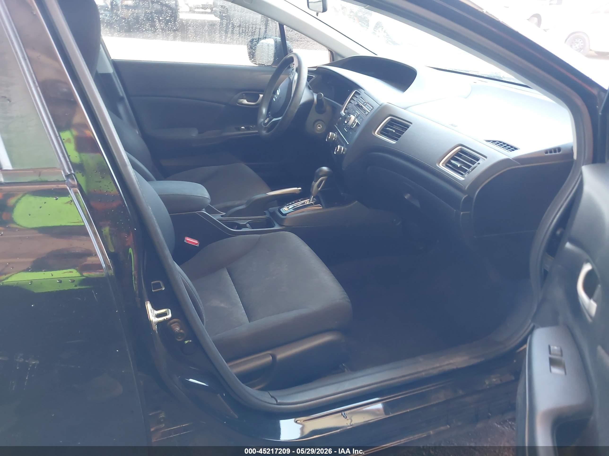 2015 Honda Civic Lx Black vin: 2HGFB2F50FH511510