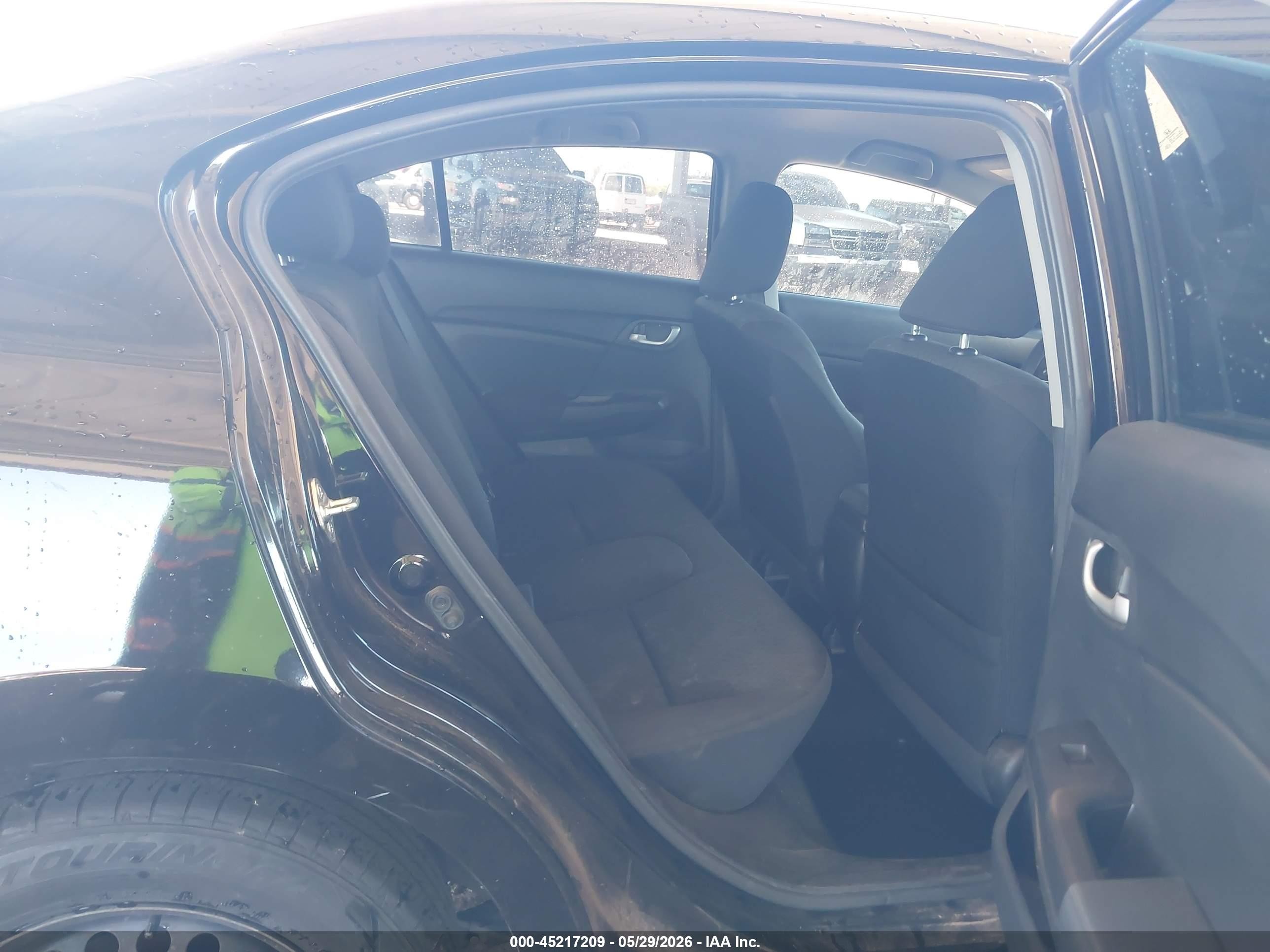 2015 Honda Civic Lx Black vin: 2HGFB2F50FH511510