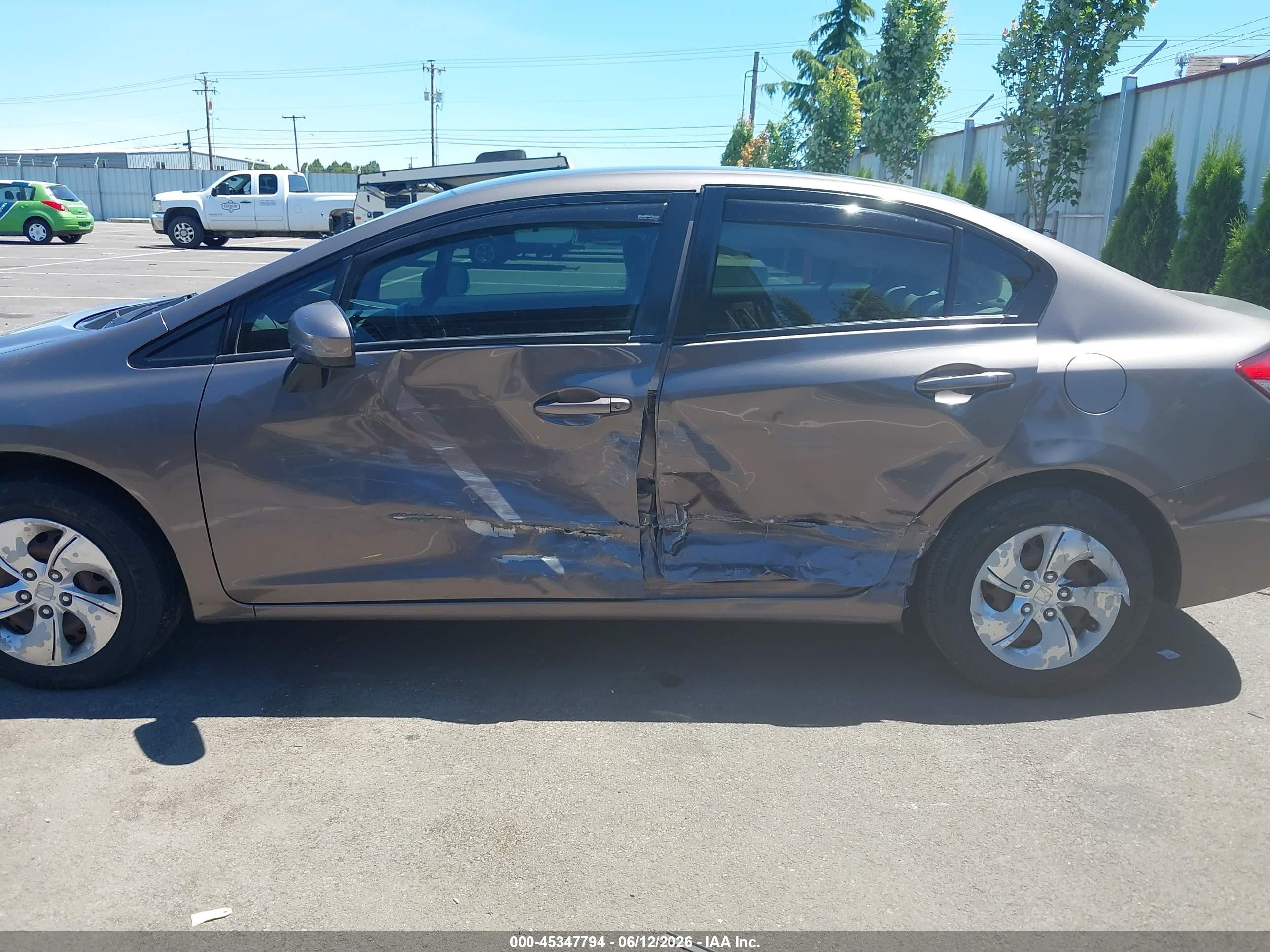 2015 Honda Civic Lx Brown vin: 2HGFB2F50FH514388