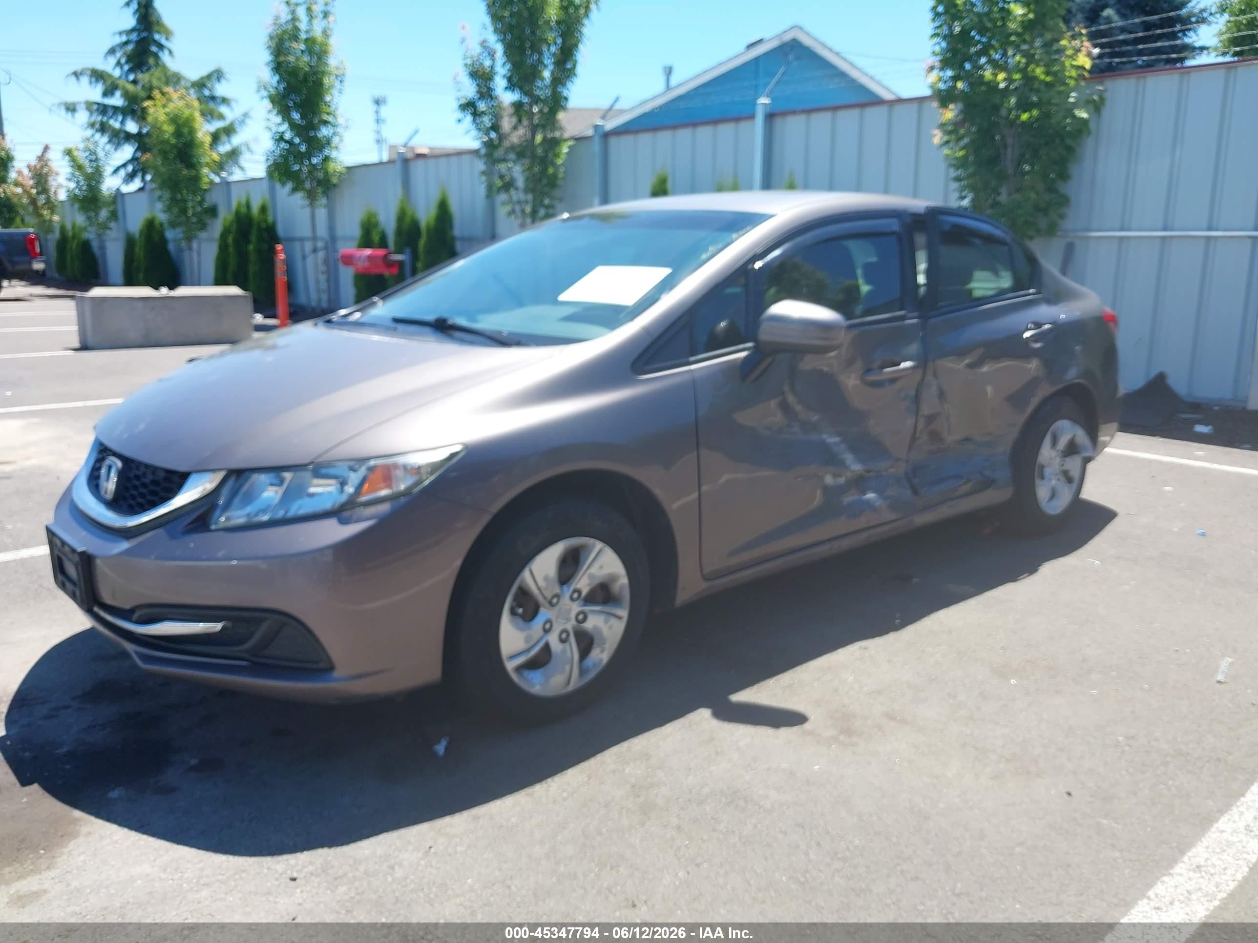 2015 Honda Civic Lx Brown vin: 2HGFB2F50FH514388