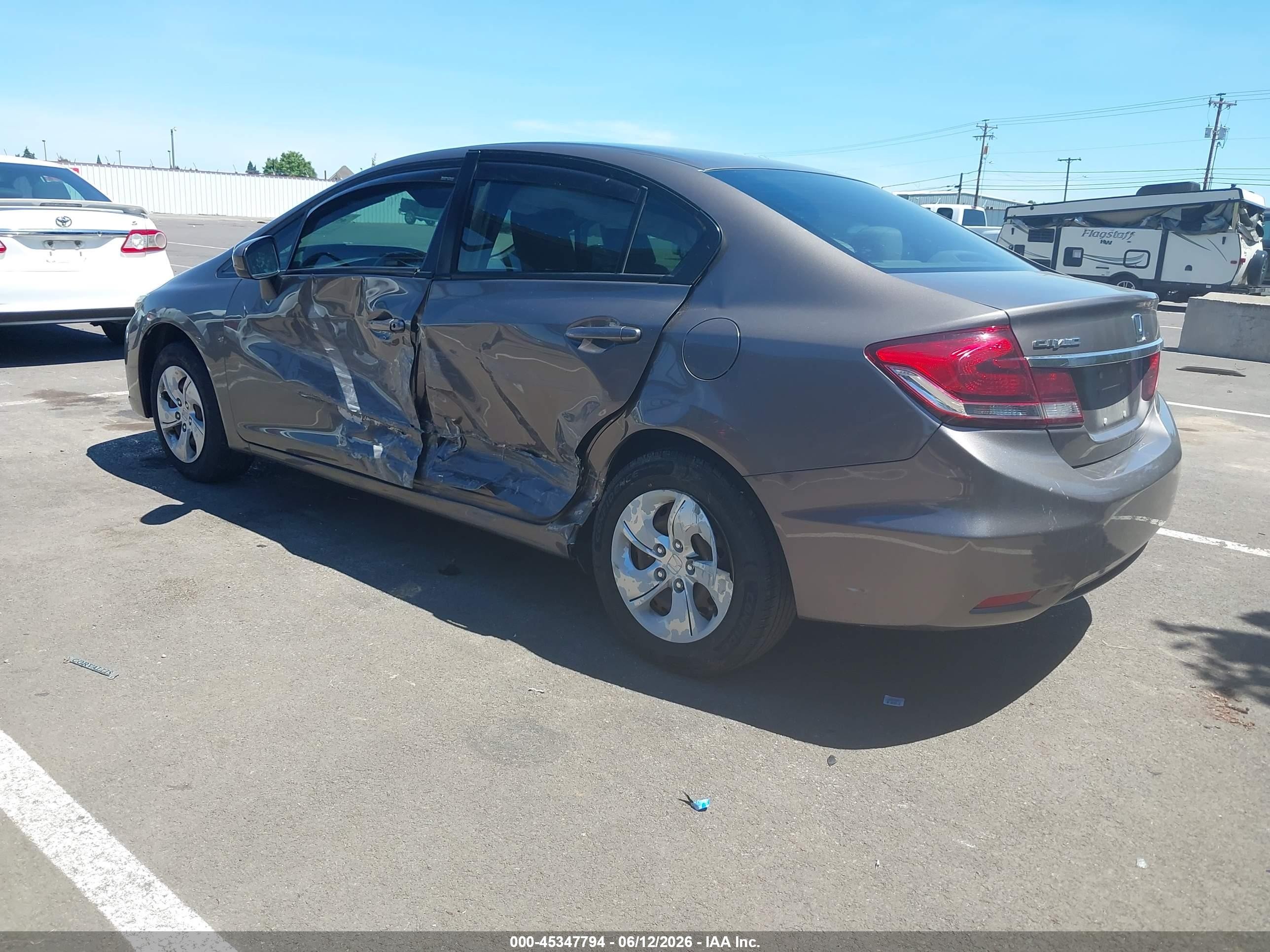 2015 Honda Civic Lx Brown vin: 2HGFB2F50FH514388