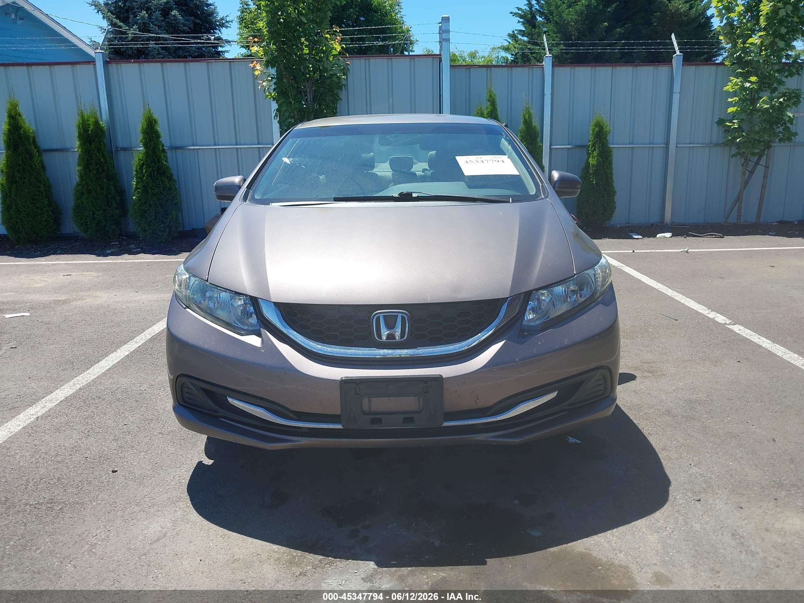 2015 Honda Civic Lx Brown vin: 2HGFB2F50FH514388