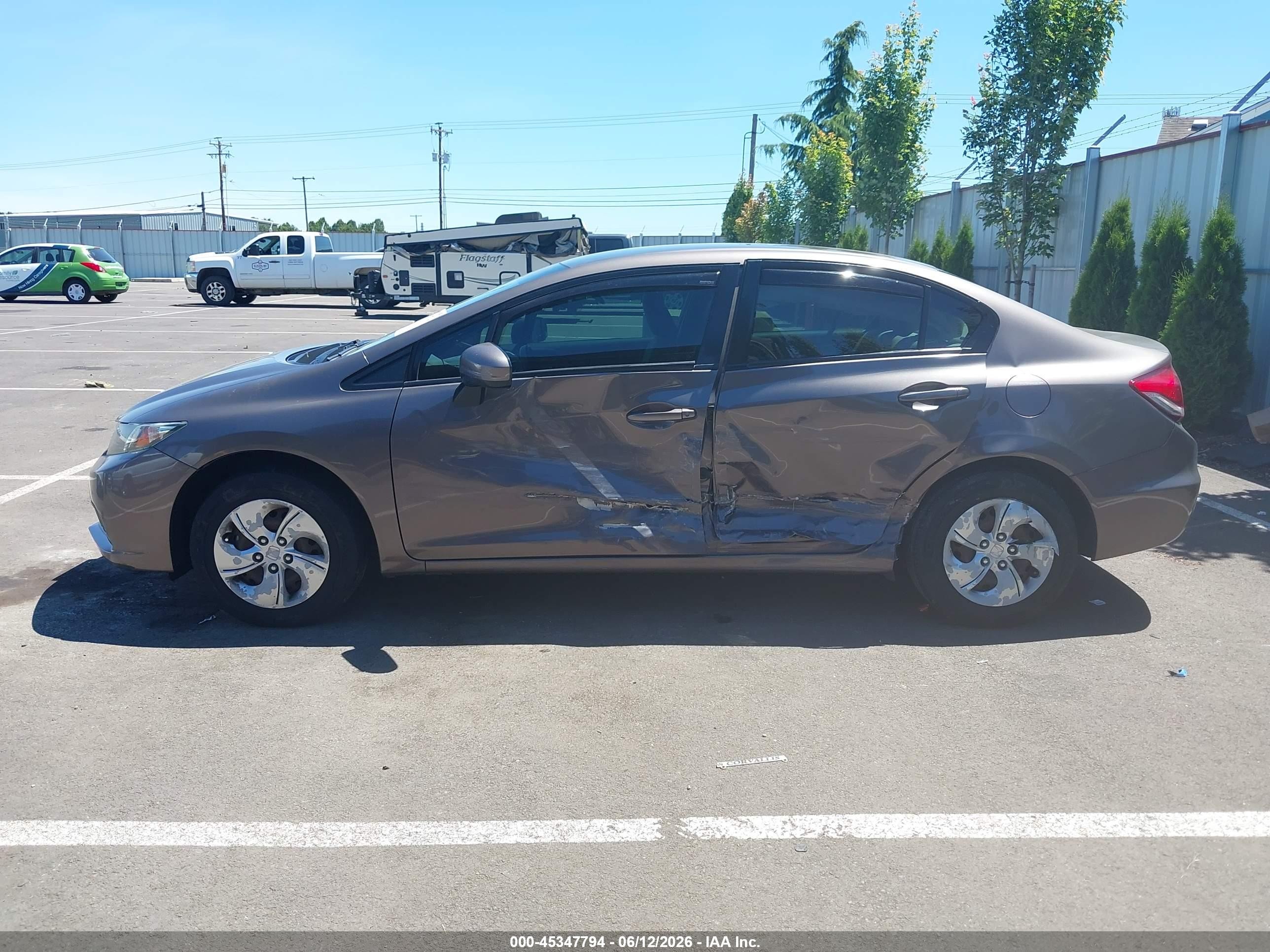 2015 Honda Civic Lx Brown vin: 2HGFB2F50FH514388