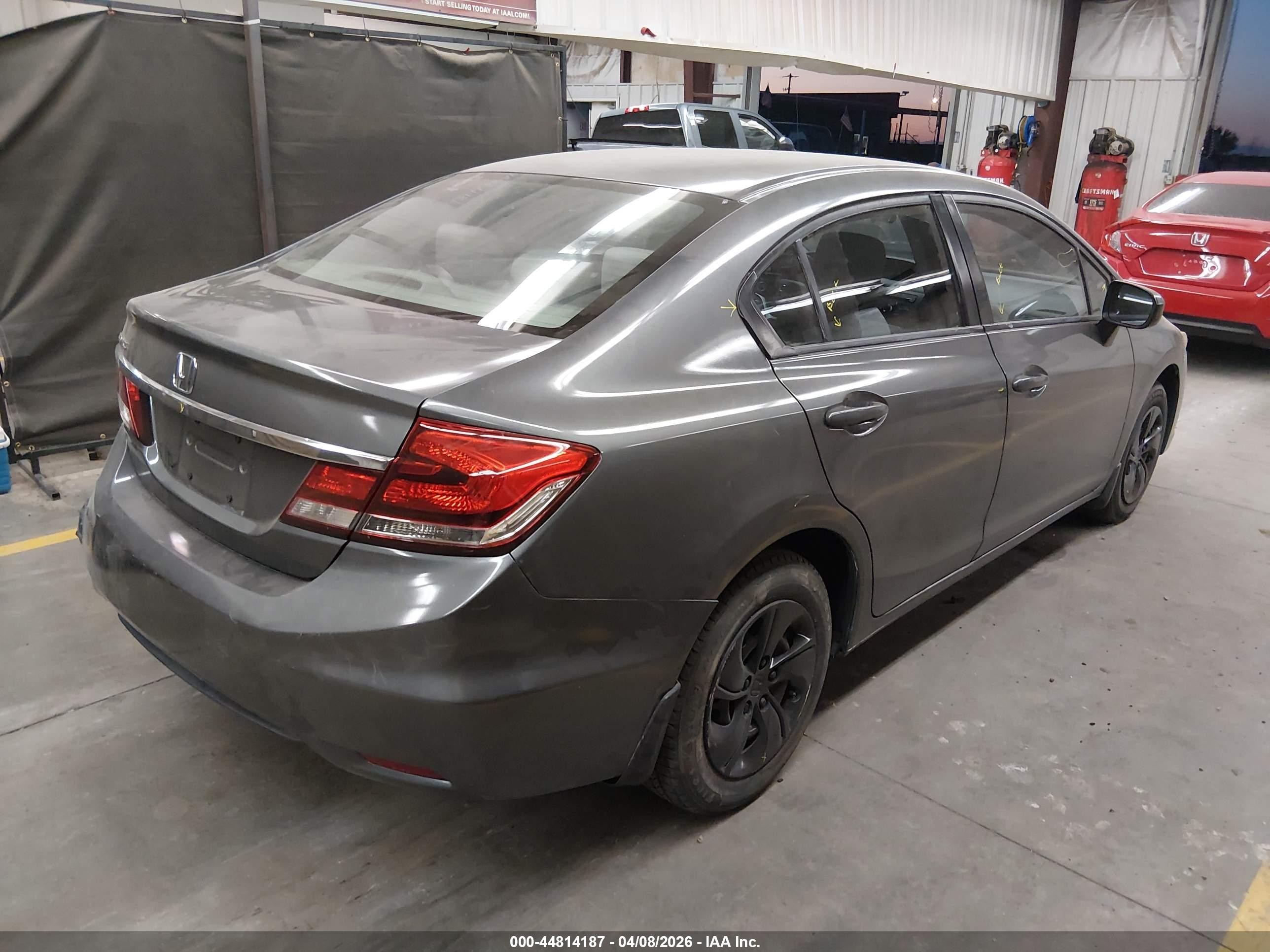 2015 Honda Civic Lx Серый vin: 2HGFB2F50FH514665